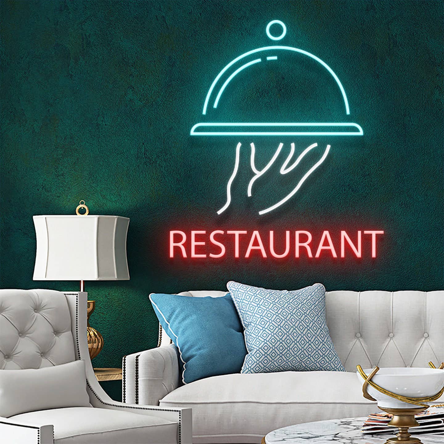 Custome Name Restaurant Neon Signboard Lights Wall Decor