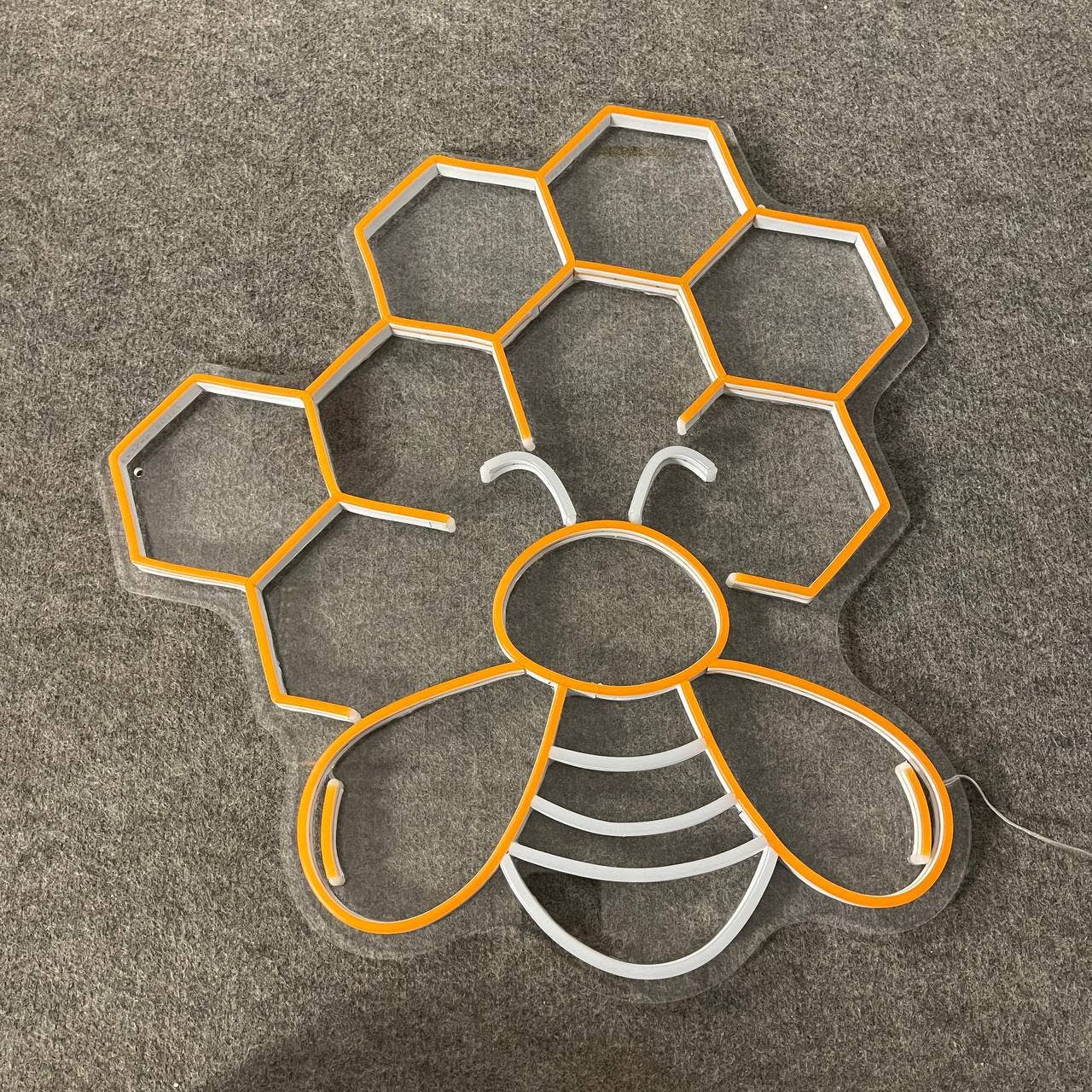 Hive Bee Neon Sign Wall Light Art Decor Long-lasting