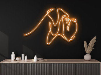 Boxer Dog Neon Sign Bedroom Decor