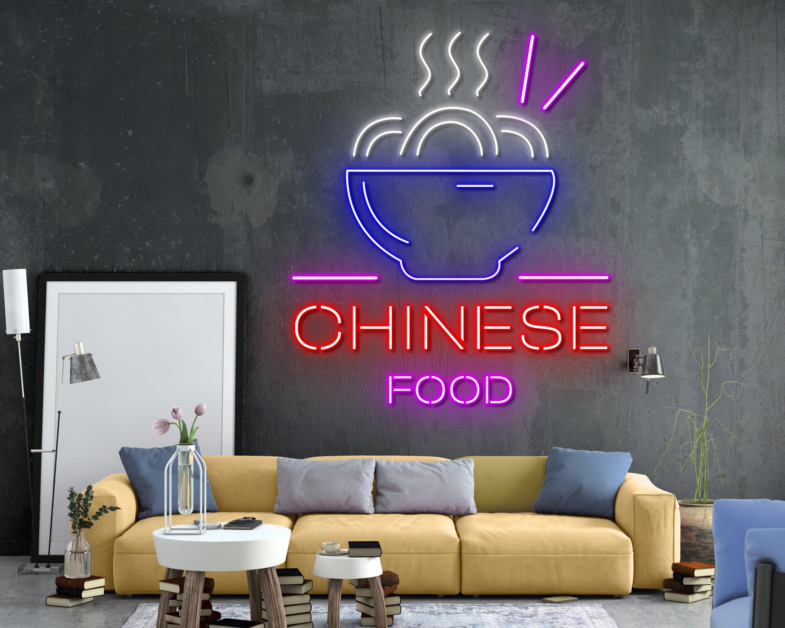 Chinese Food Neon Signs Hanging Sign Wall Art