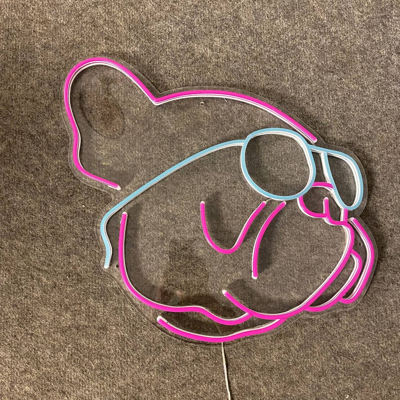 BullDog Neon Sign Decor