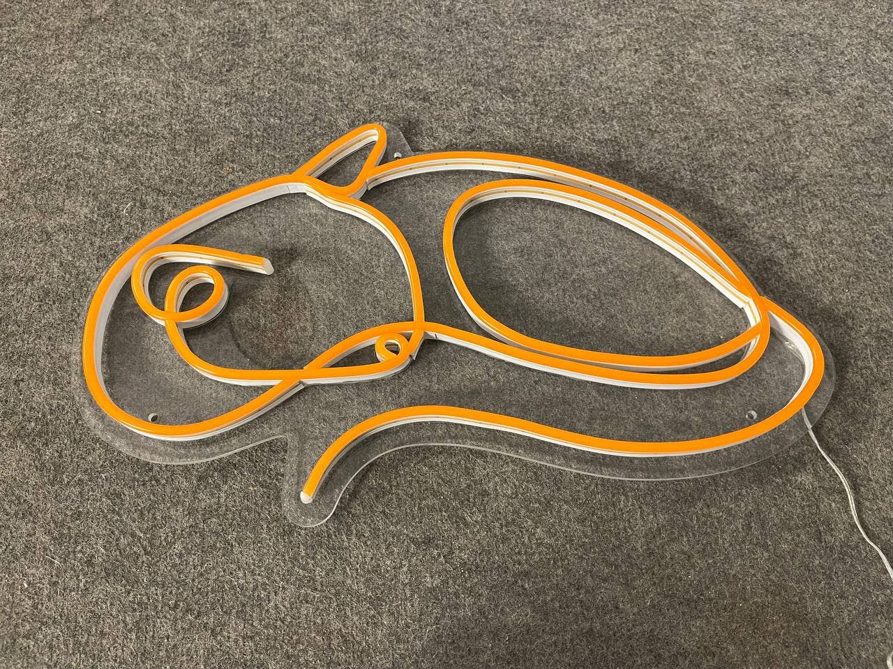 Fox Line Neon Sign Animal Shop Wall Sign Decor