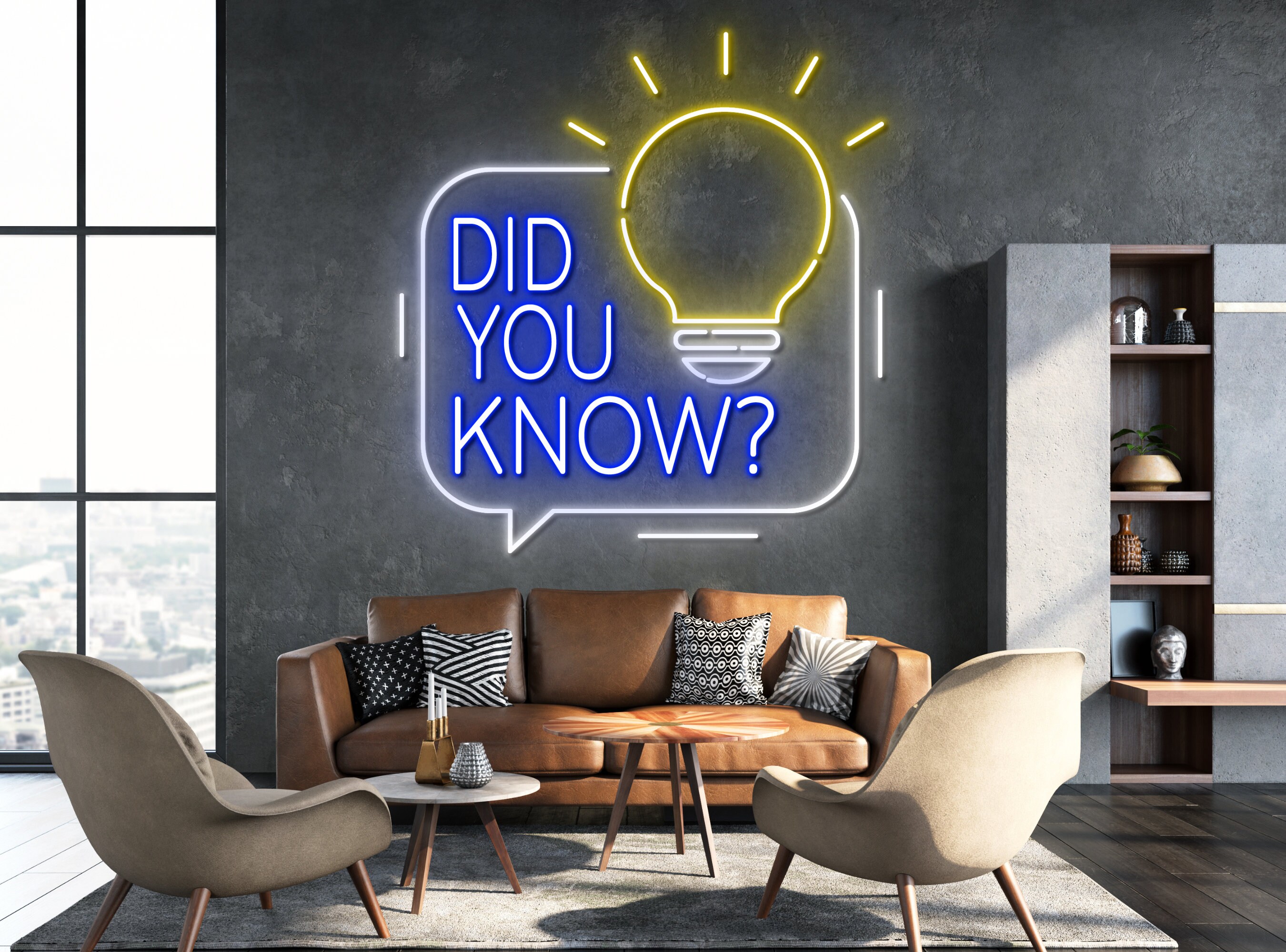 Did You Know Light Bulb Neon Sign