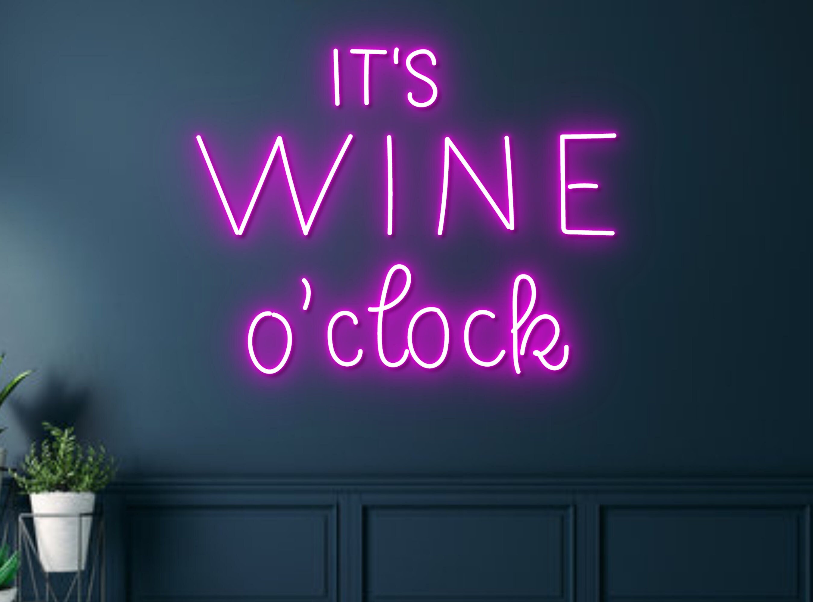 It's Wine O Clock Neon Sign