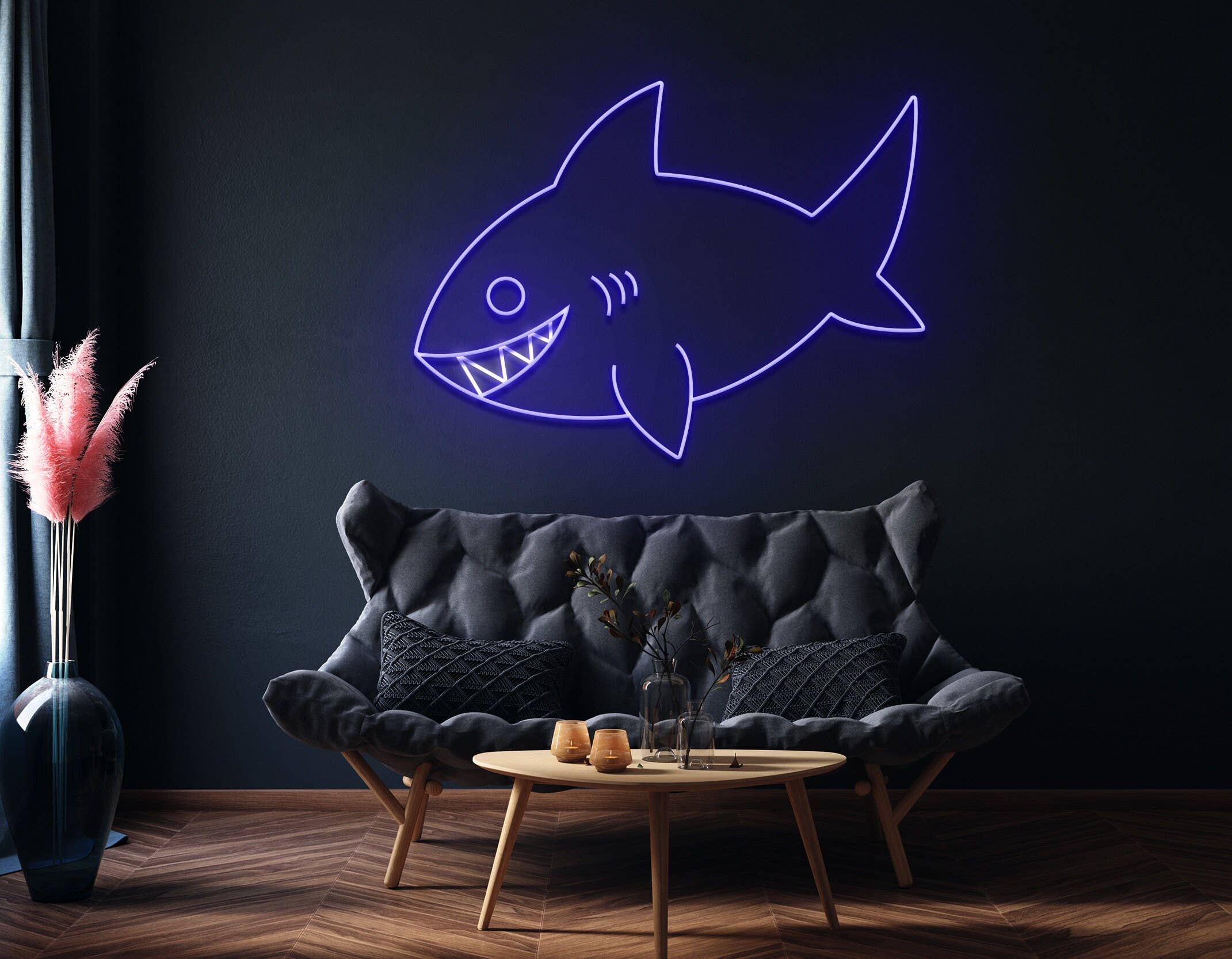 Shark Neon Sign Animal Sign Wall Decor
