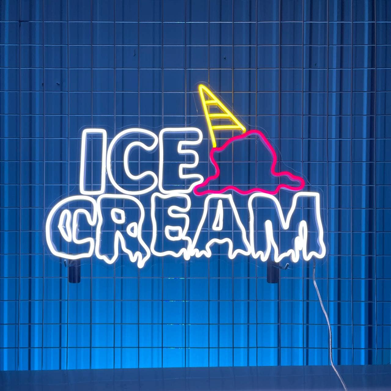 Ice Cream Neon Sign Ice Cream Parlor Decor hanging
