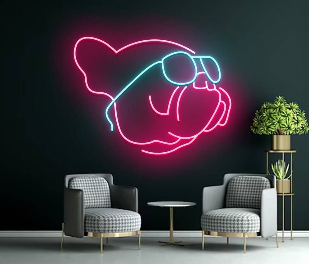 BullDog Neon Sign Decor