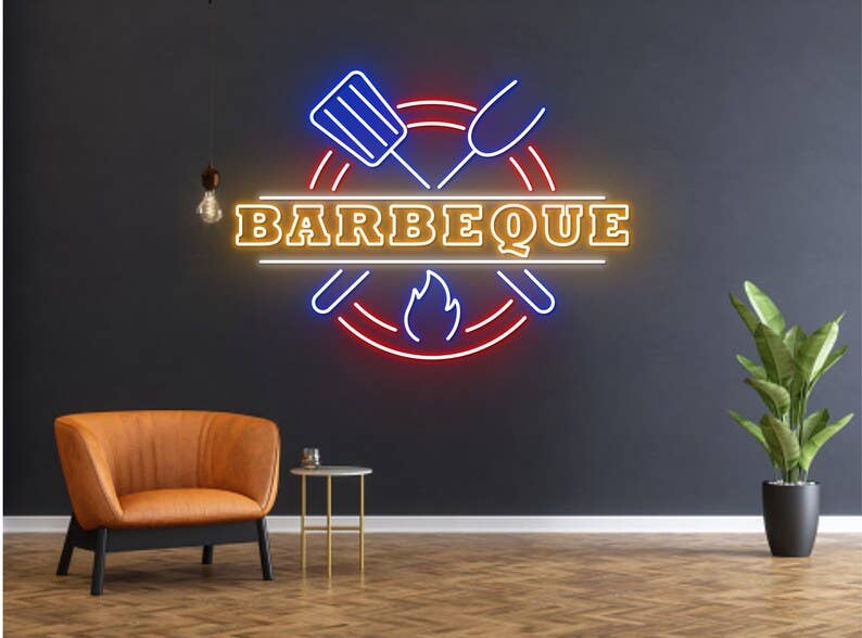 BBQ Restaurant Neon Sign Decor