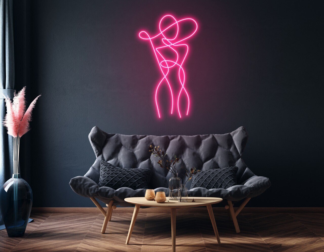 Modern Woman Neon Signs Wall Art Signage