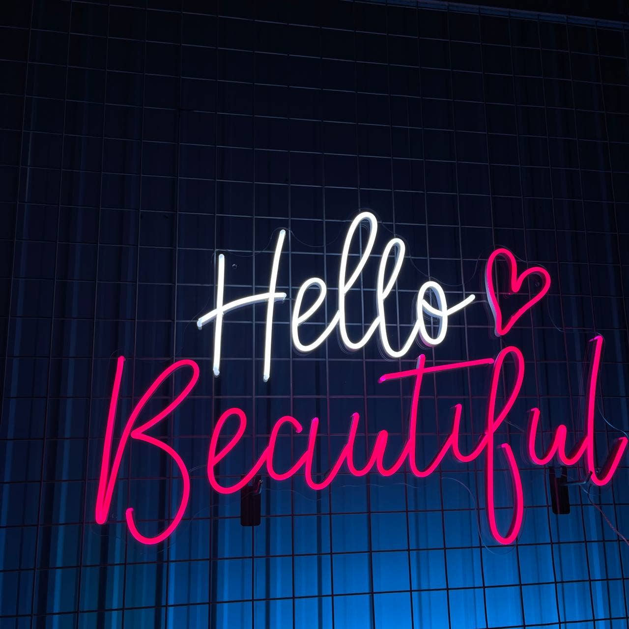 Hello Beautiful Neon Sign Long-lasting Wall Decor