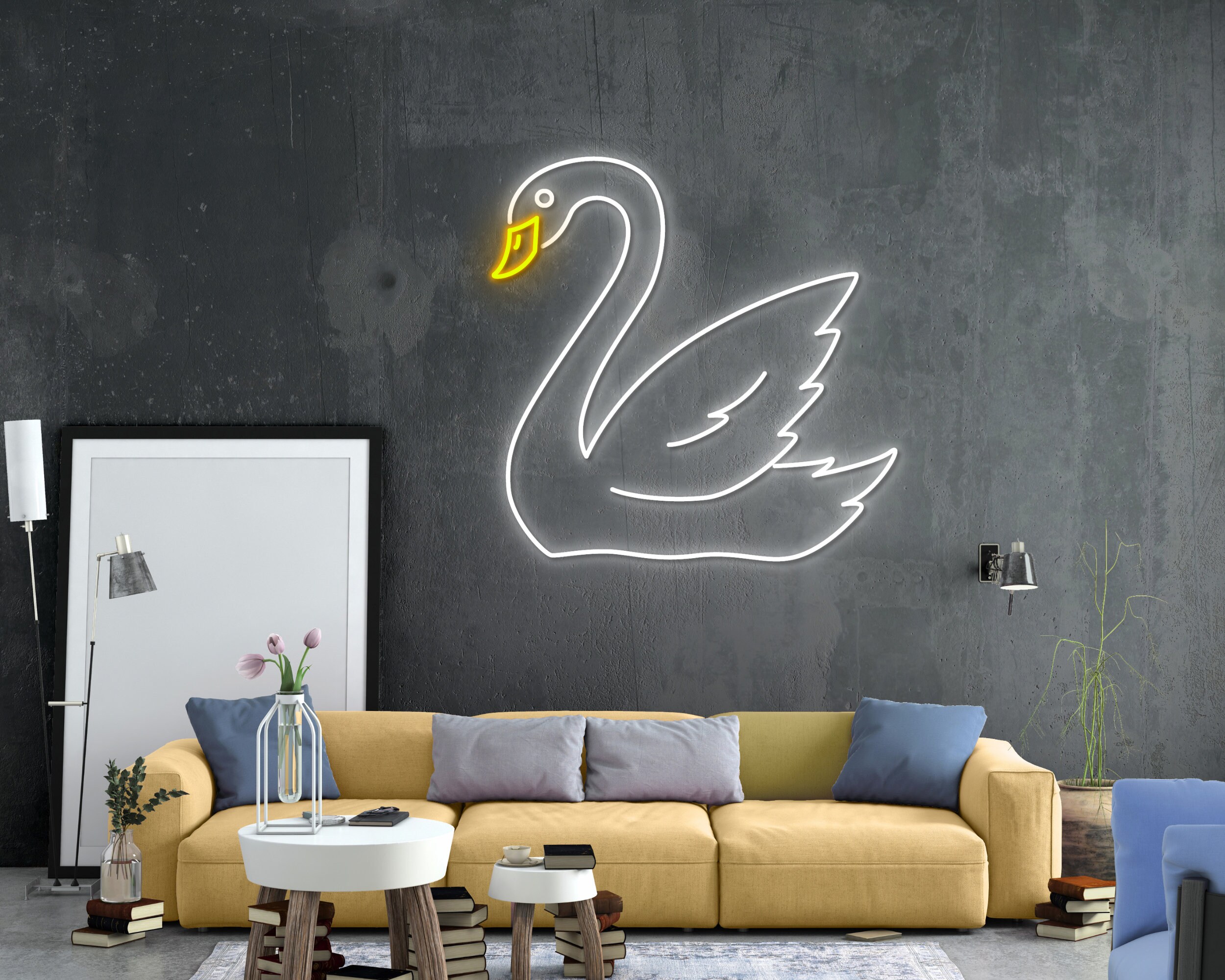 Swan Floating Neon Signs