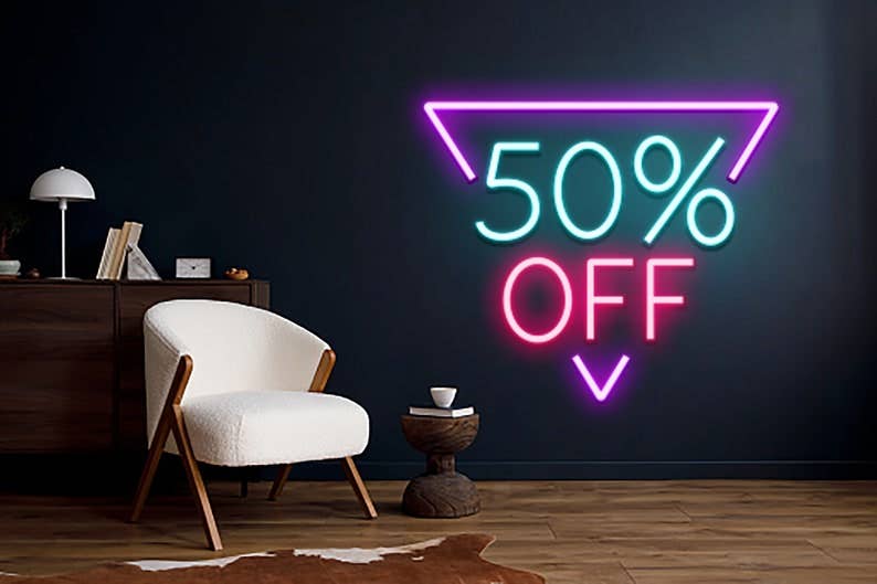 Sale Off Neon Sign For Store Decor