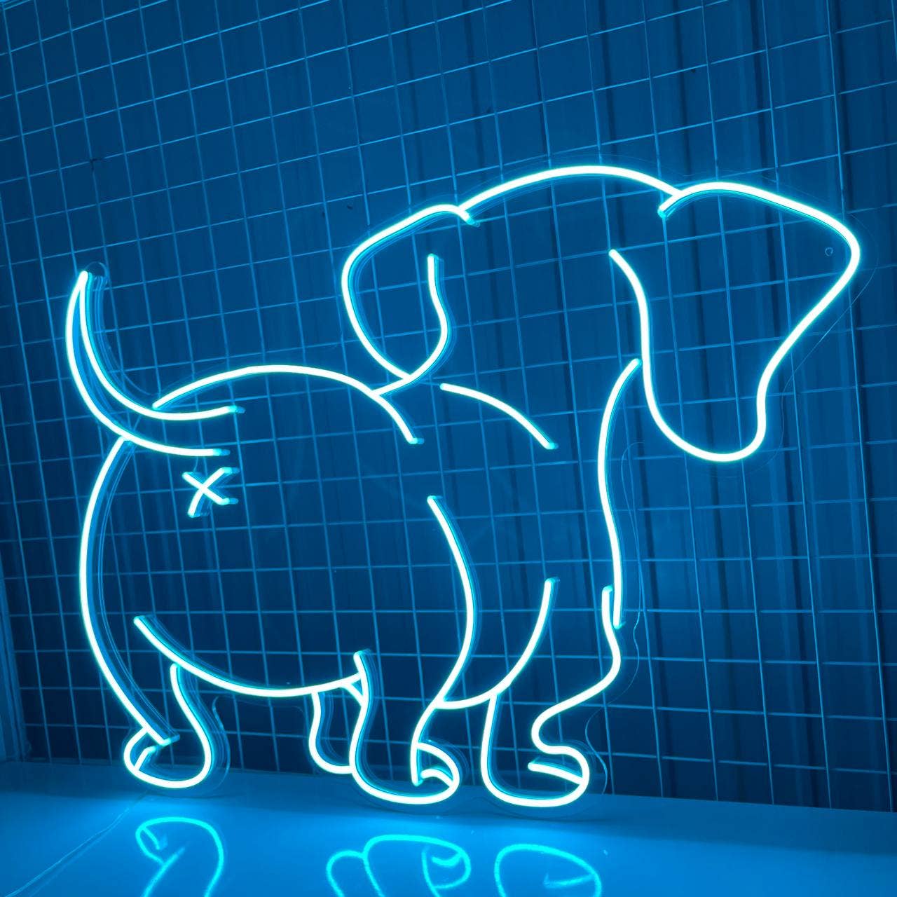 Dachshund Butt Neon Sign Animal Wall Decor