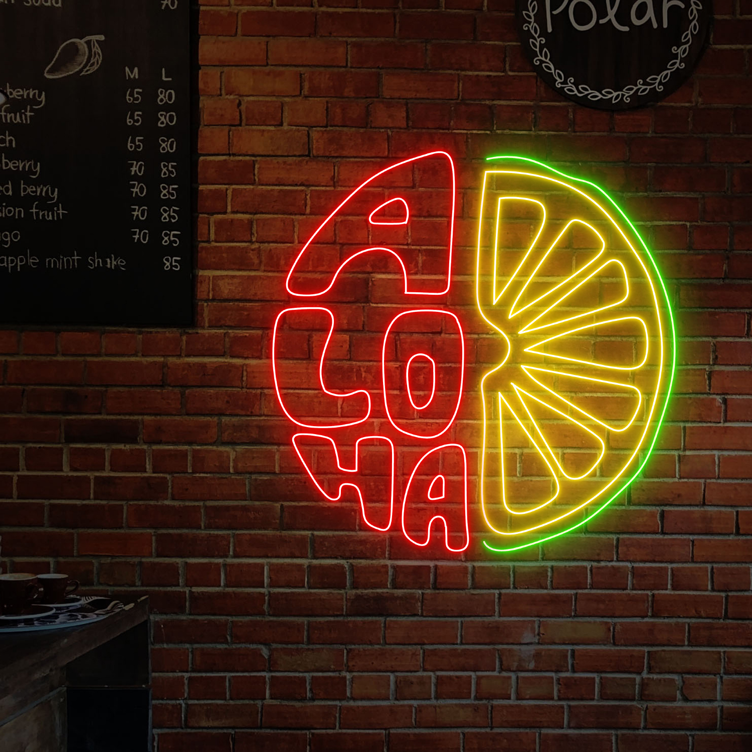 Aloha Neon LED Sign Tropical Style Wall Art Decor