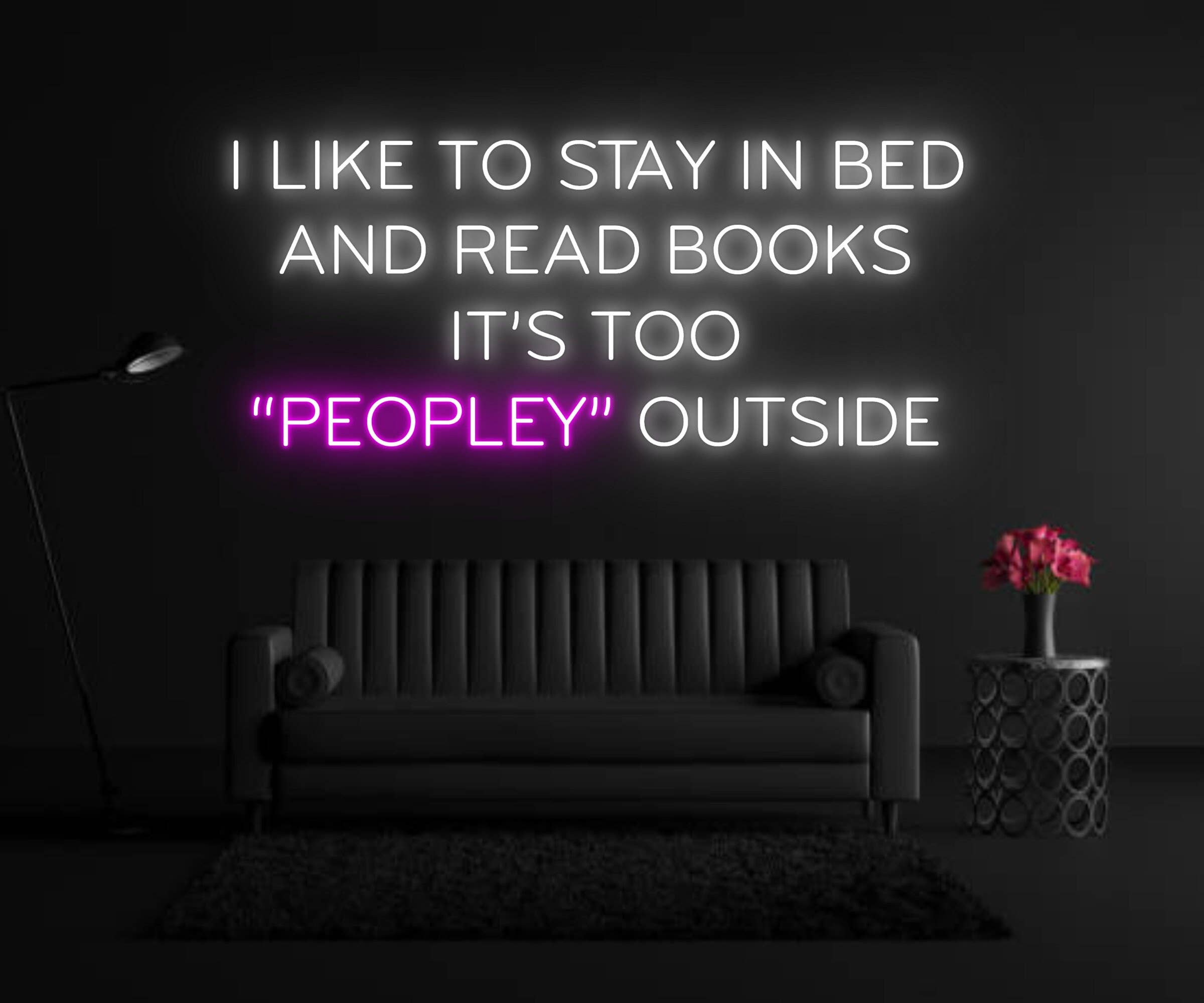 Read Book Quote Neon Sign Home Wall Decor