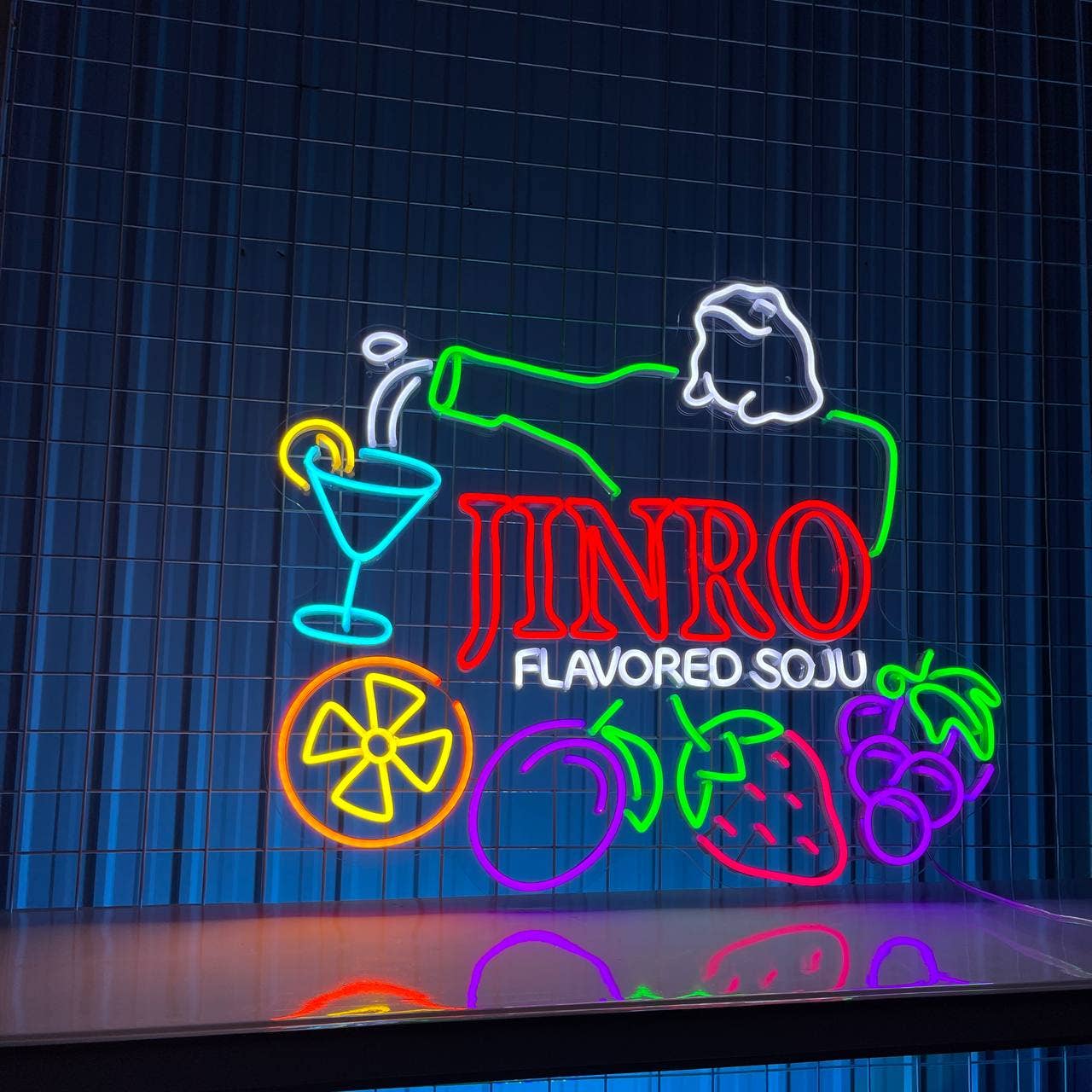 Jinro Soju Neon Sign Korean BBQ Wall Decor Signboard