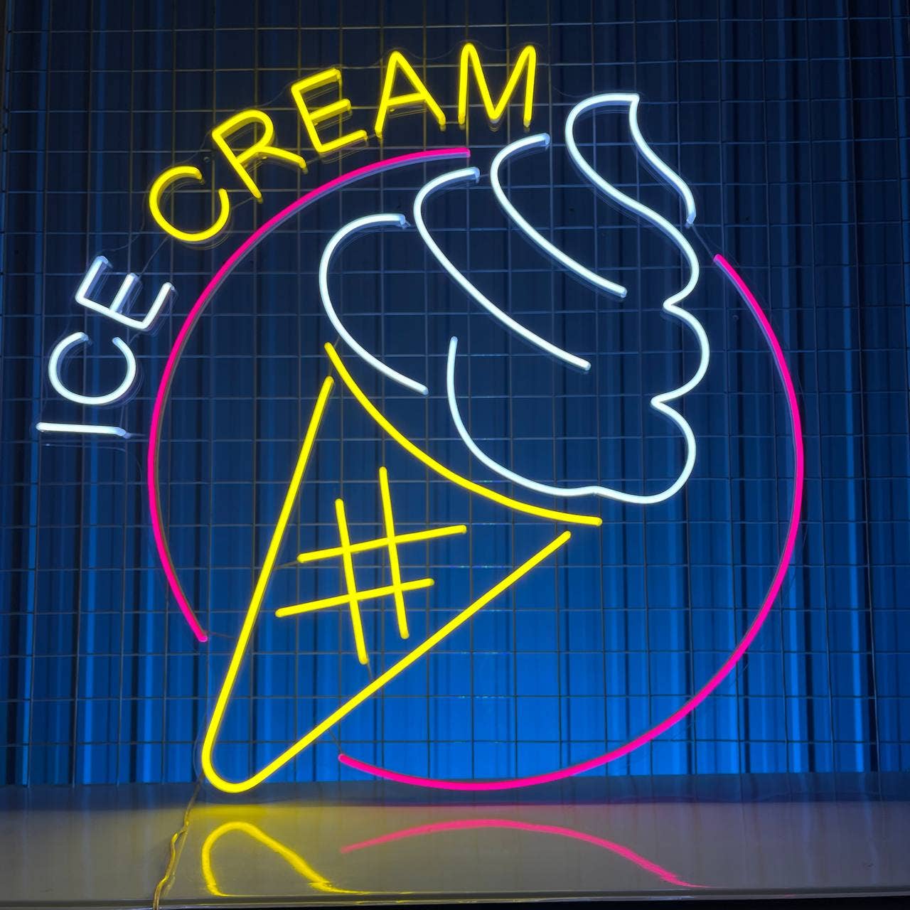 Ice Cream Neon Sign Ice Cream Store Decor Signboard
