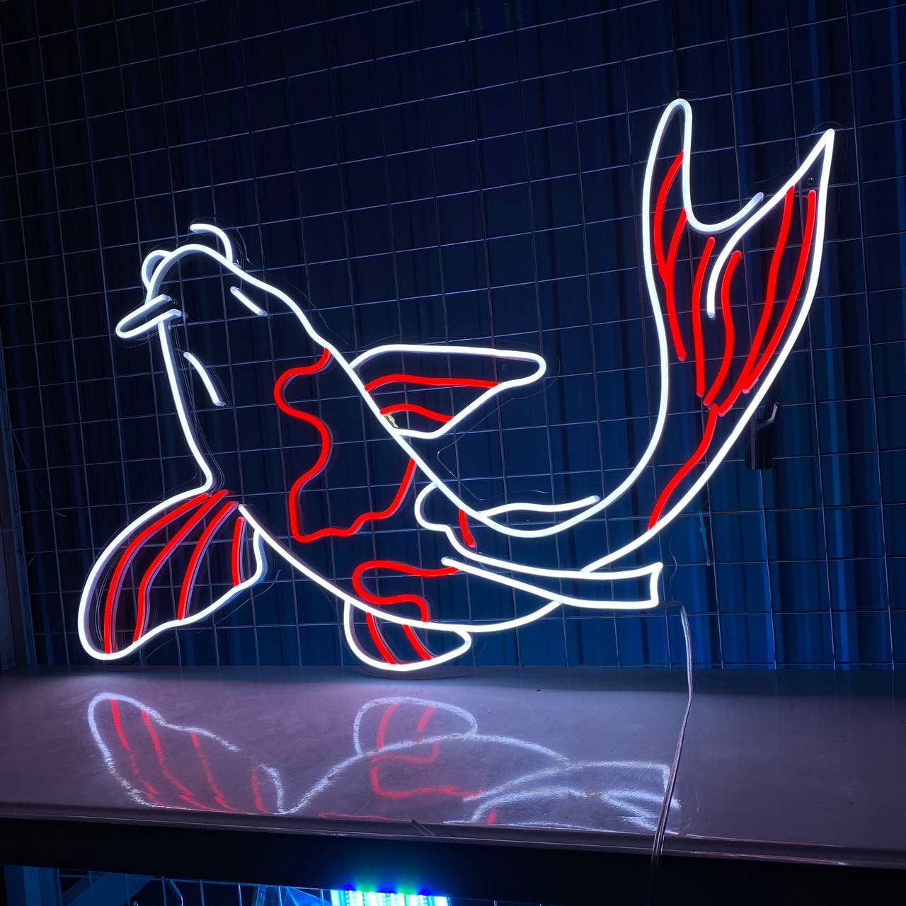 Koi Fish Neon Sign Japanese Neon Signs Koi Fish Art