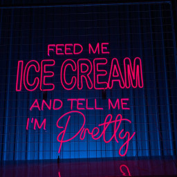 I'm Pretty Ice Cream Neon Sign Ice Cream Quote Wall Decor