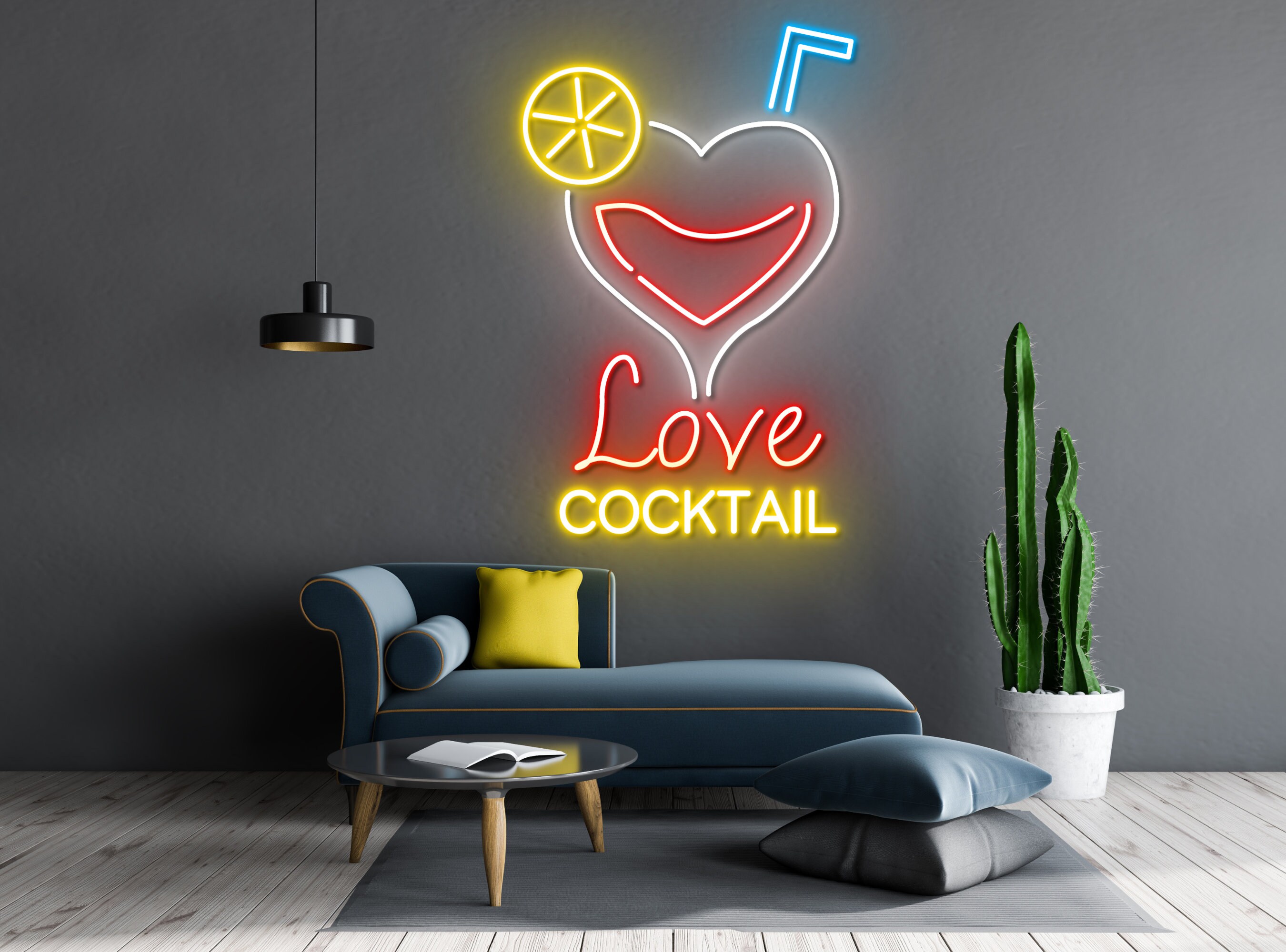 Cocktails Bar Neon Signs Decoration Signage