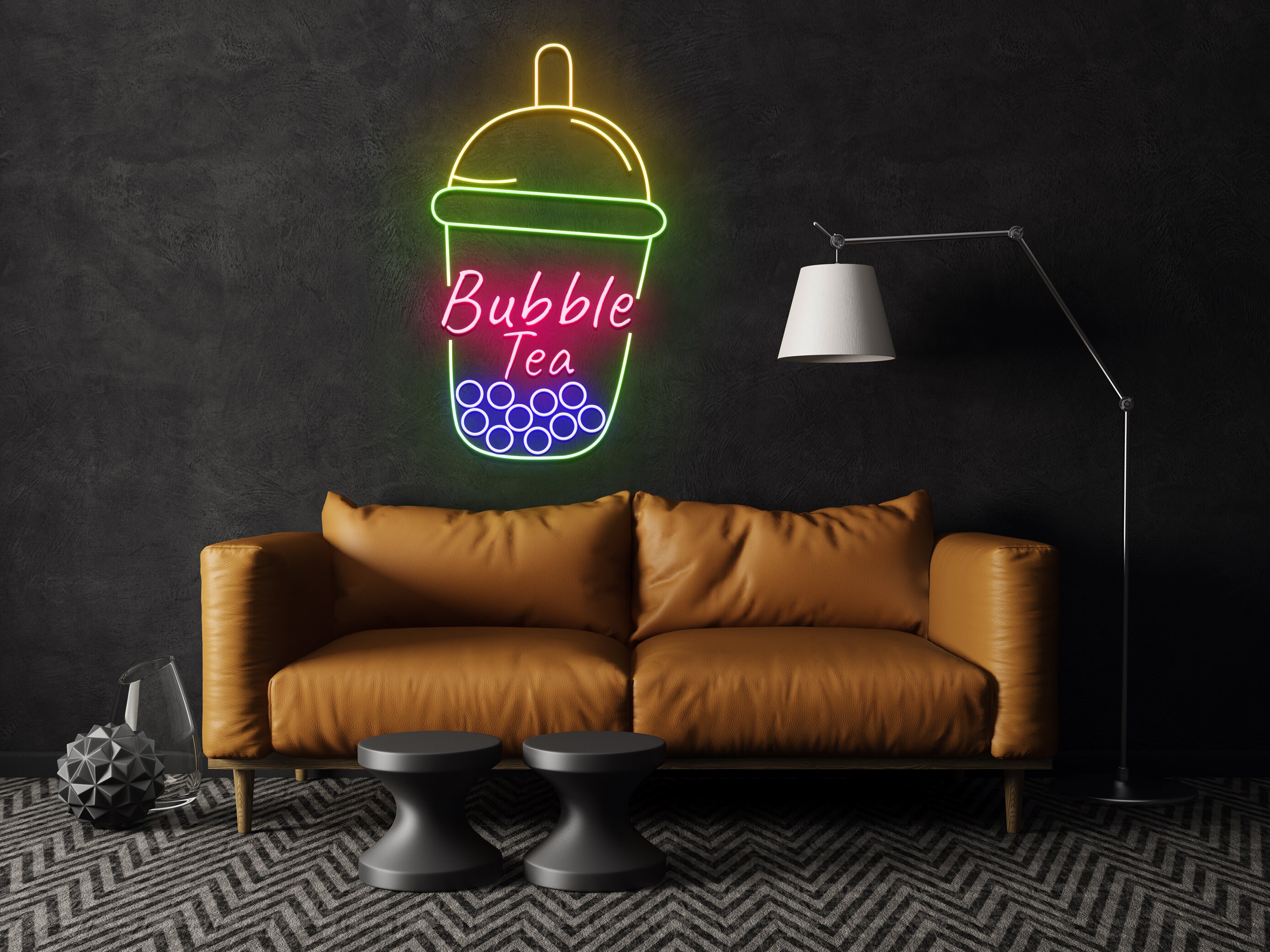 Bubble Tea Neon Sign Wall Art Signage