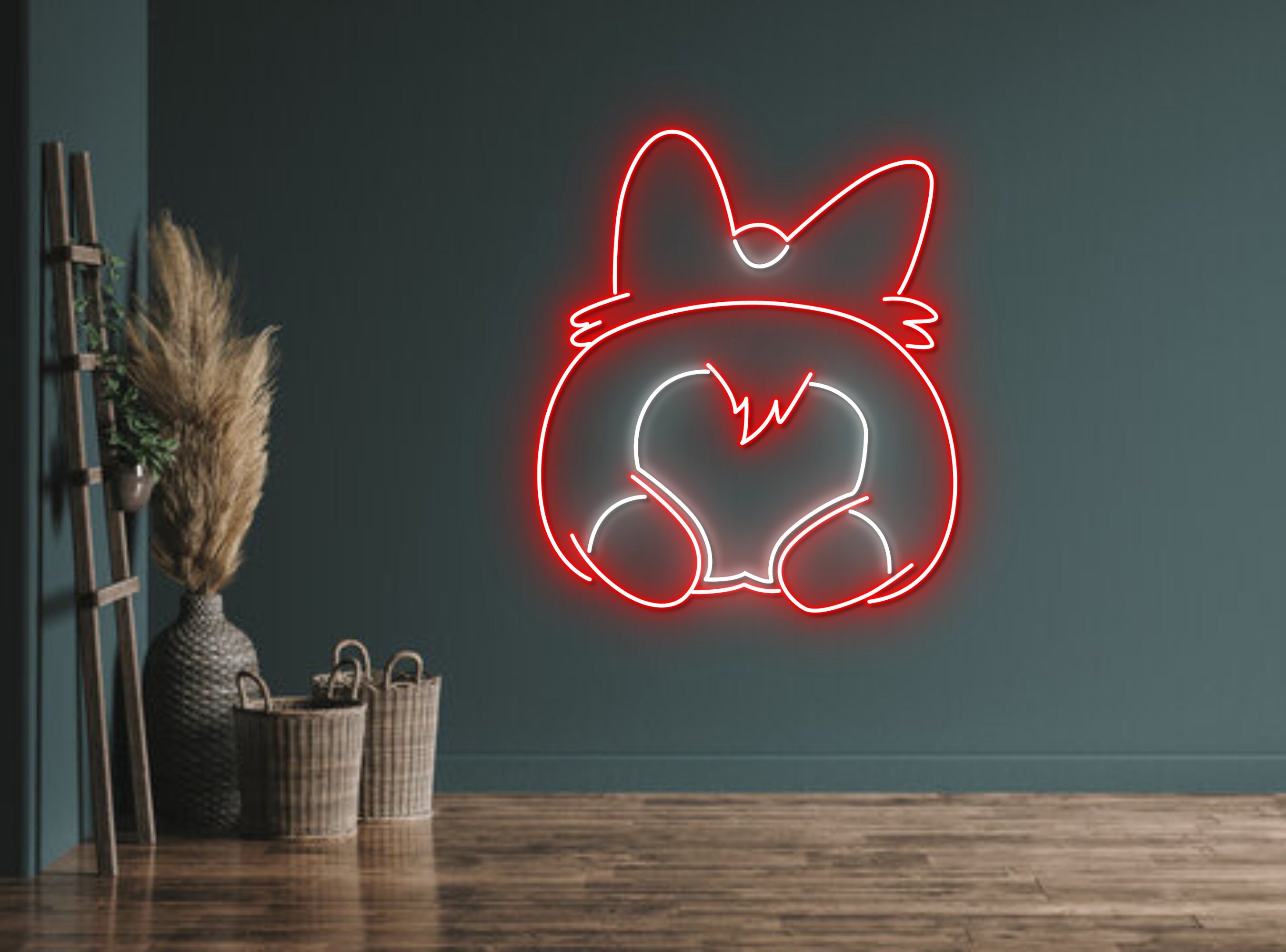 Cute Corgi Butt Neon Sign