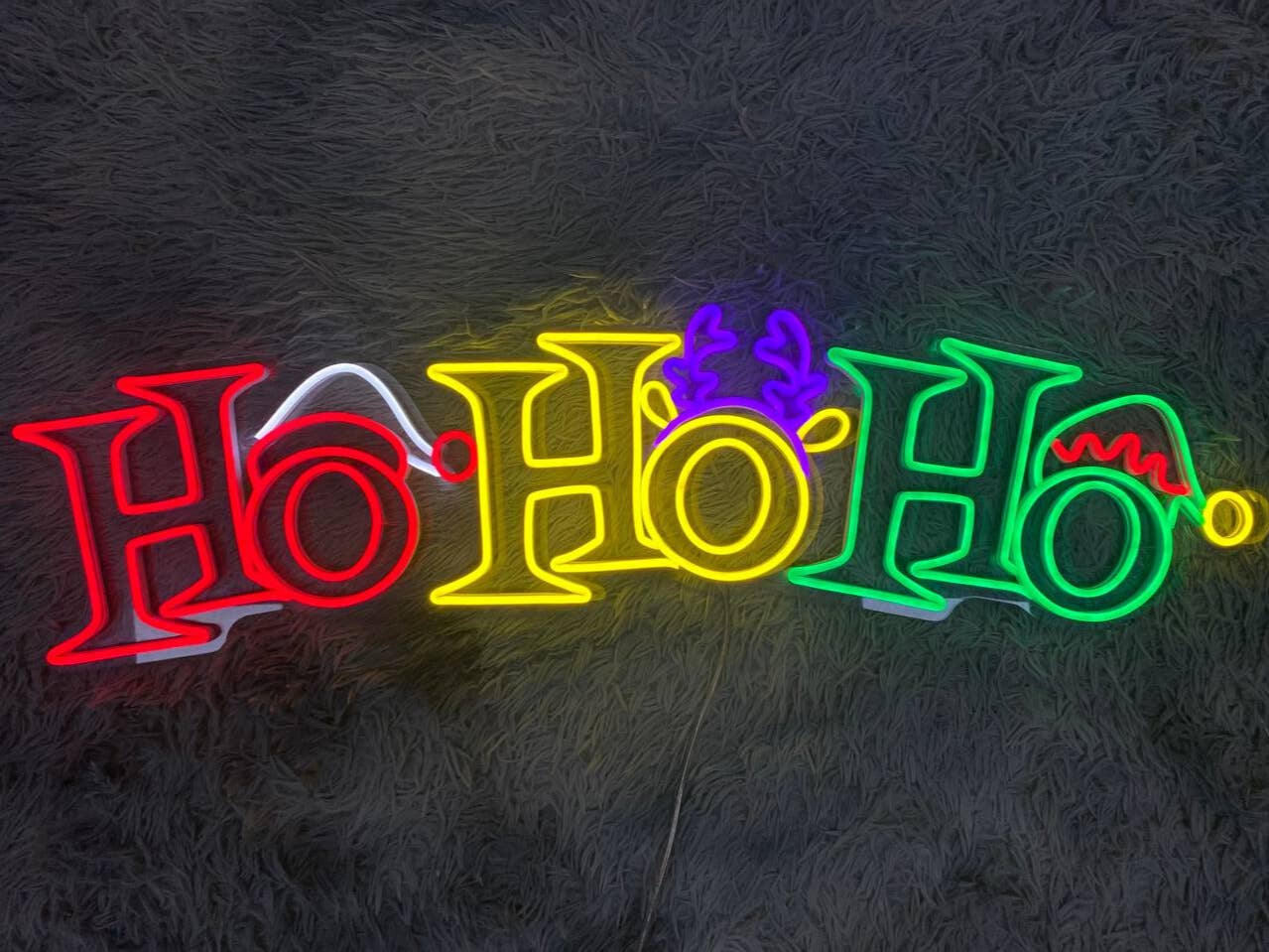 Hohoho Neon Signs Christmas Decor Long-lasting Light