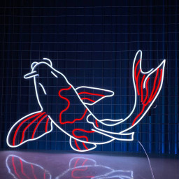 Koi Fish Neon Sign Japanese Neon Signs Koi Fish Art