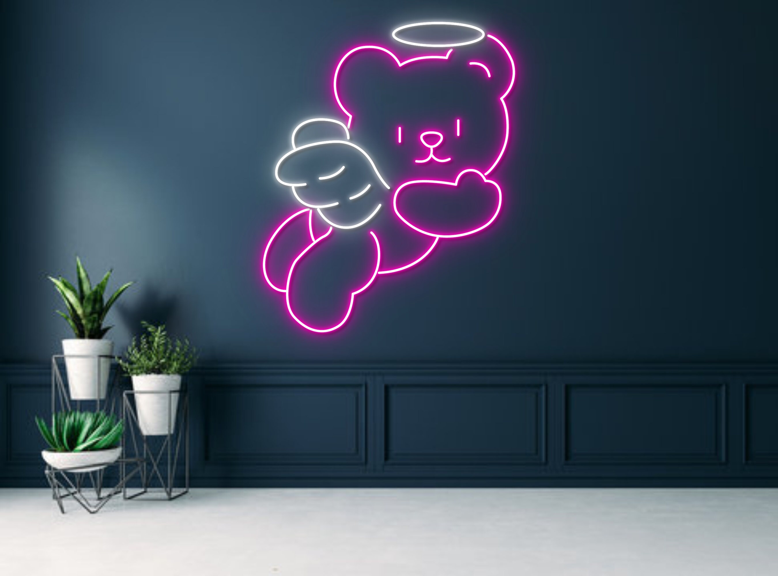 Angel Koala With Wings Neon Sign