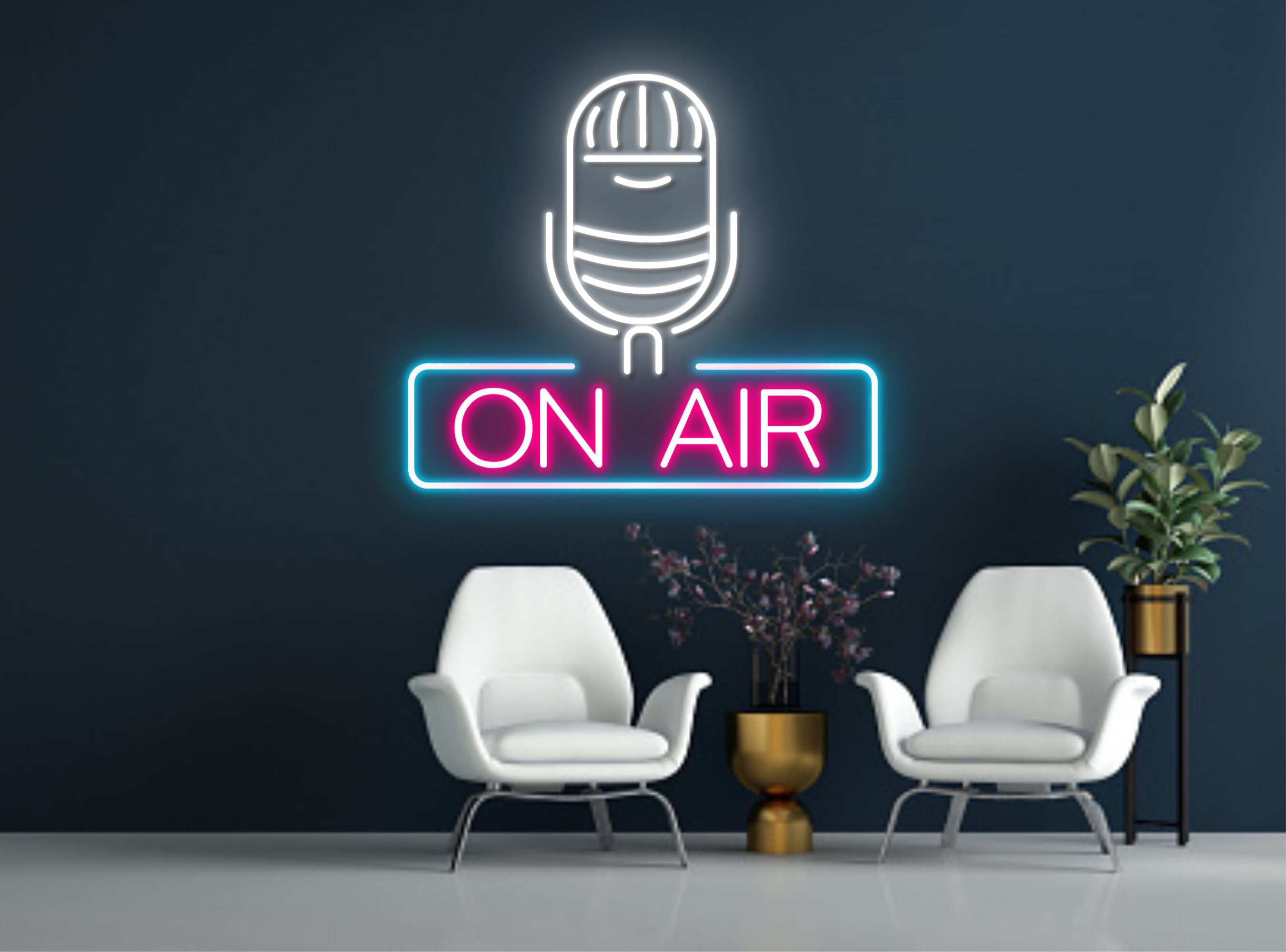 On Air Livestream Neon Sign Streamer Sign