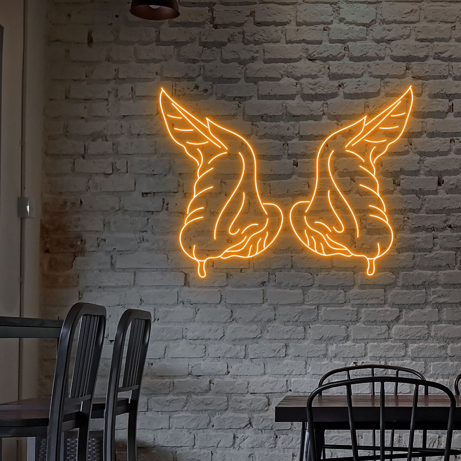 Chicken Wings Neon LED Sign Fast Food Restaurant Wall Decor