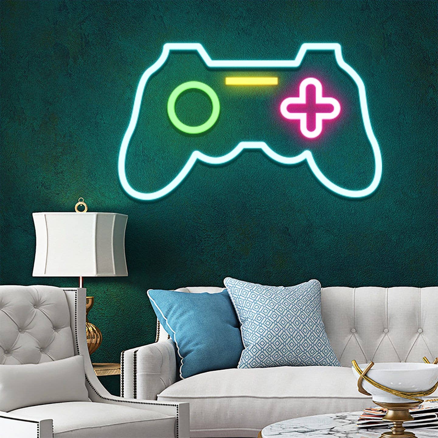 Game Console Neon Sign Gaming Zone Room Decor