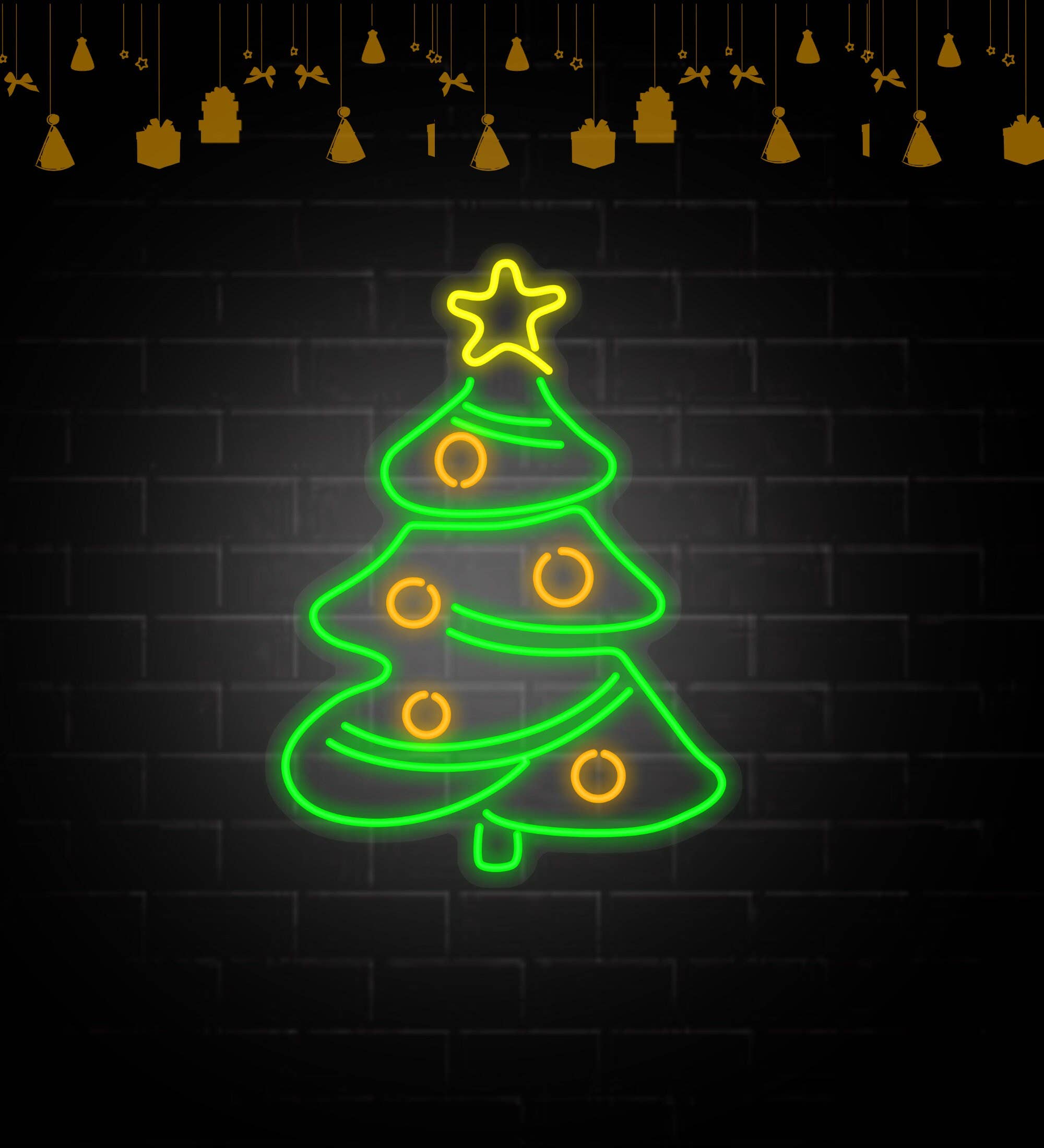 Christmas Tree Neon Signs Christmas Decor