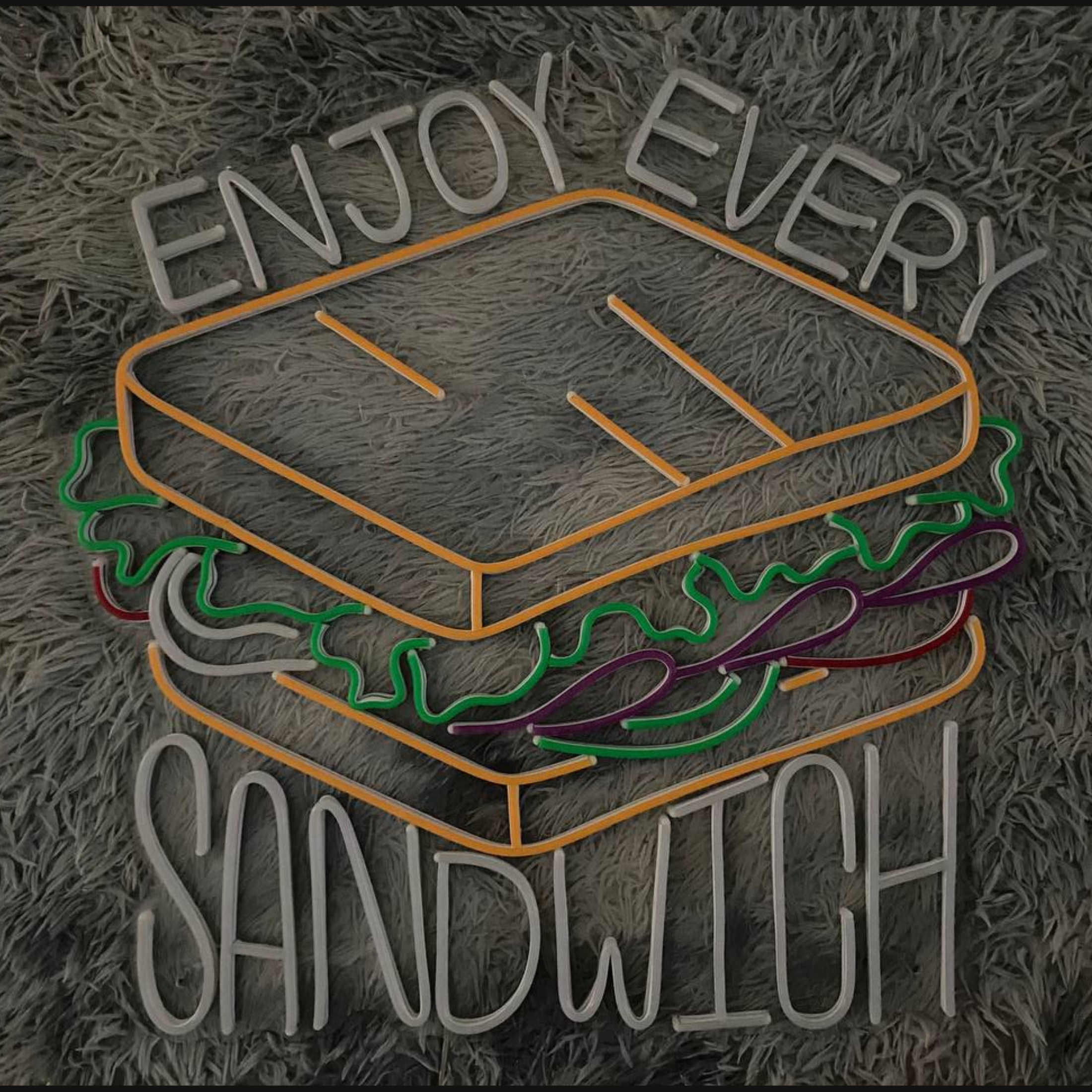 Enjoy Every Sandwich Neon Sign Sandwich Store Sign Decor