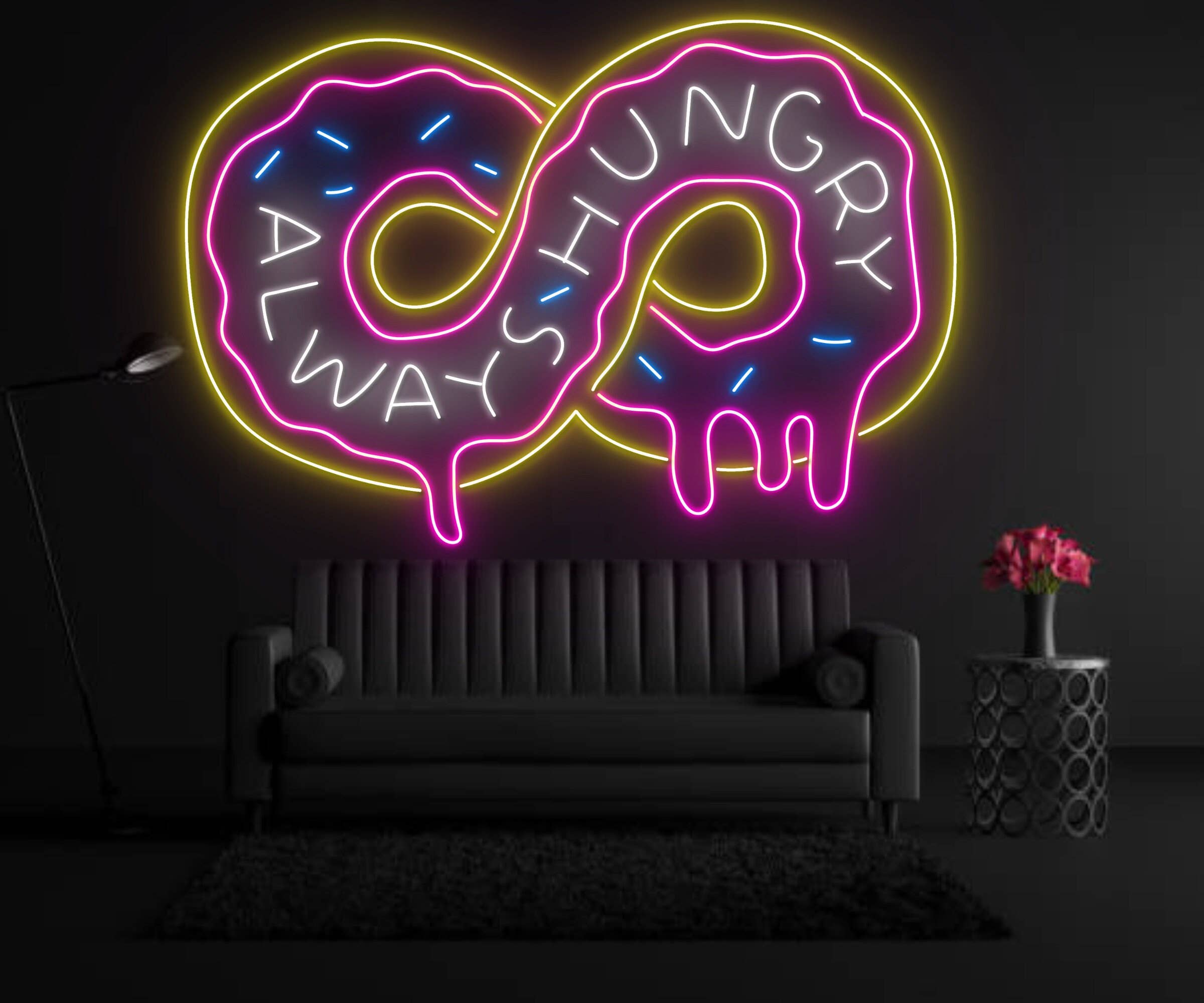 Donut Shop Neon Signboard Bakery Shop Decor