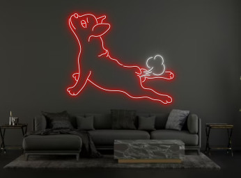 Farting Pug French Bulldog Neon Sign Decoration Gift