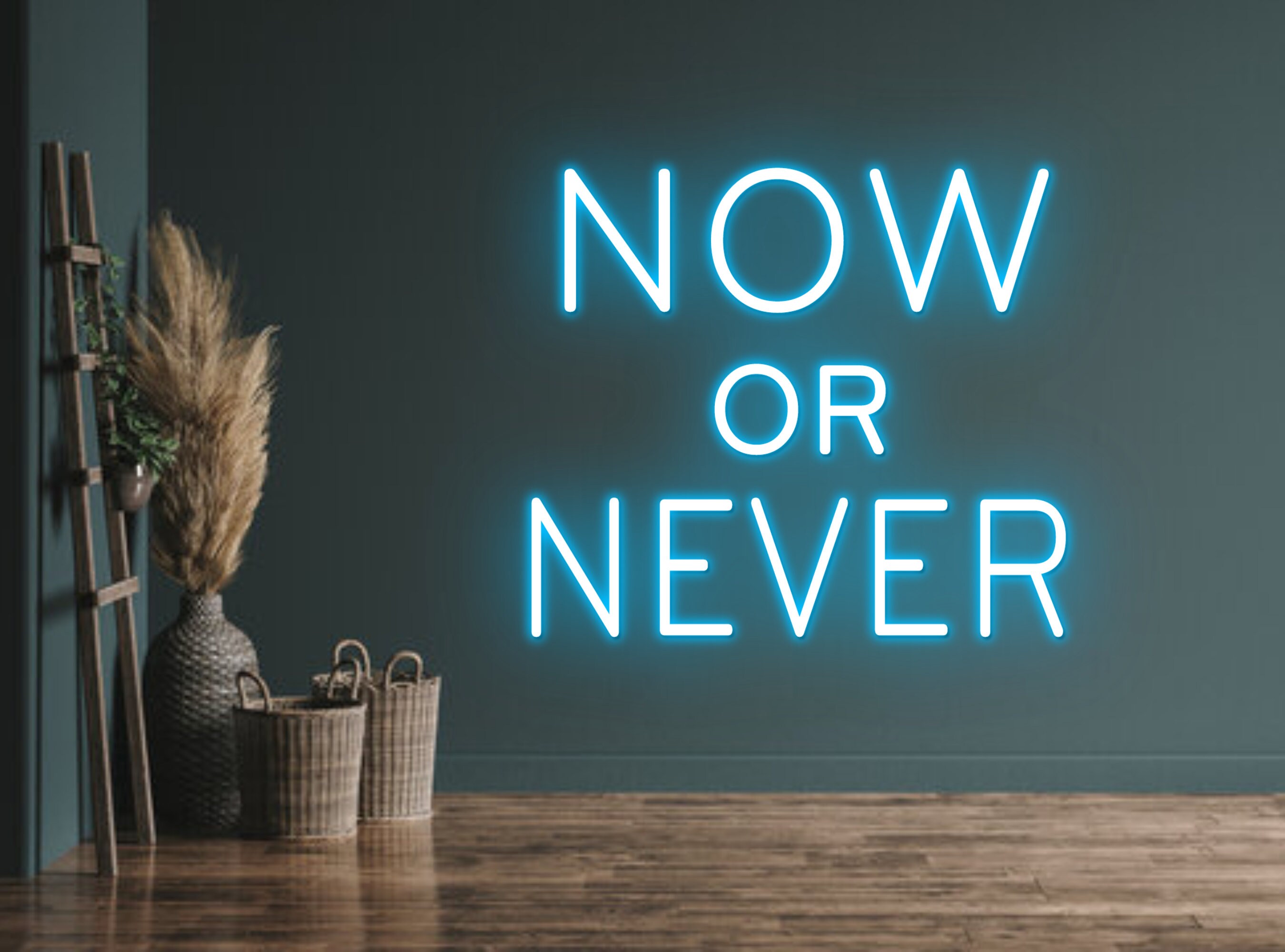 Now Or Never Neon Sign
