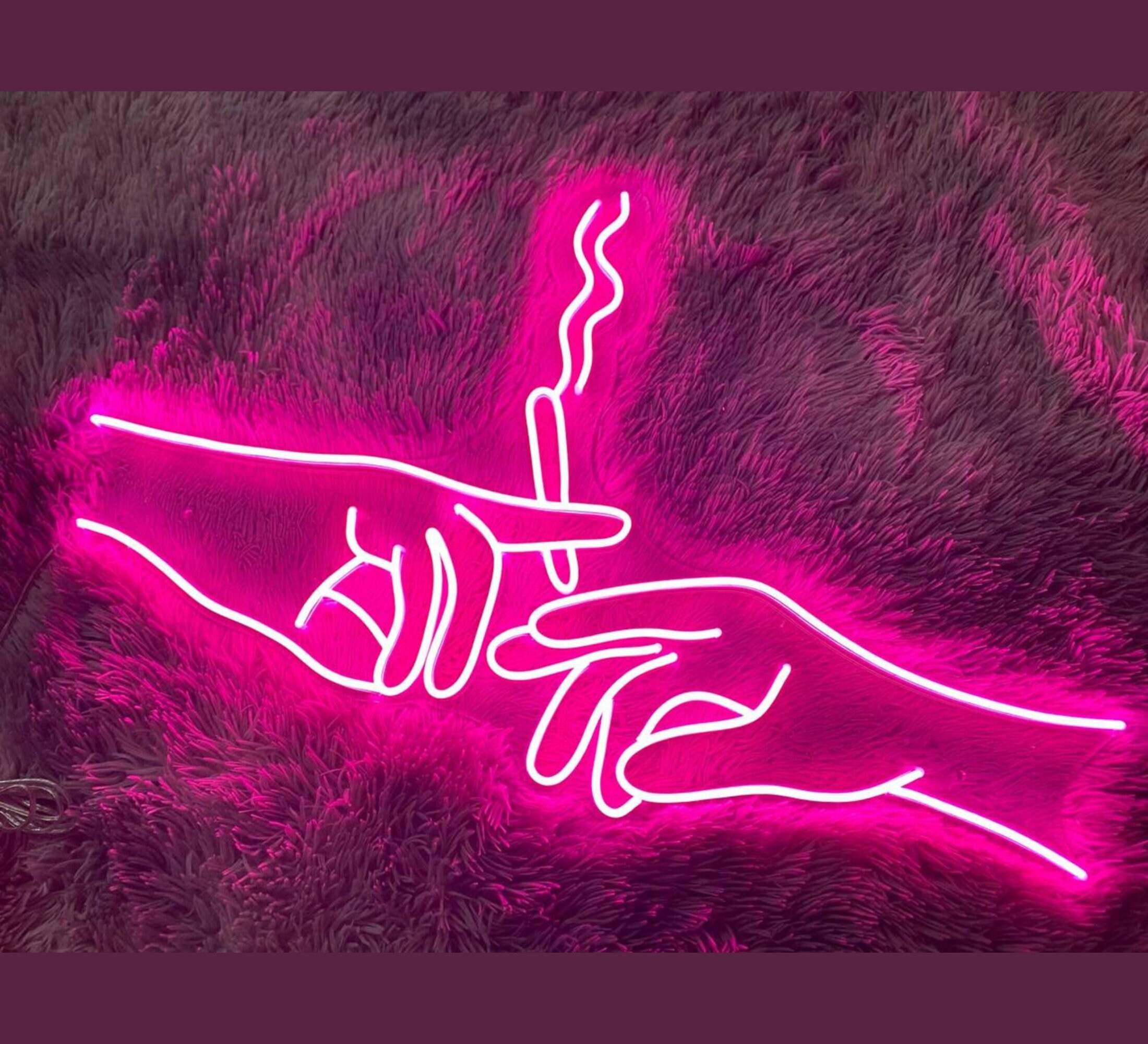 Smoking Hand Neon Sign
