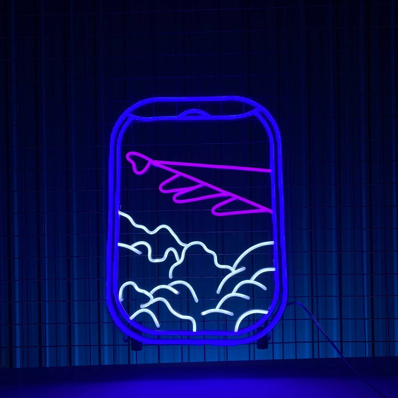 On The Air And Plane Window Neon Signs Shop Store Decor