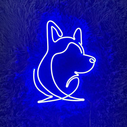 Dog Lying Side Neon Sign Animal Pet Wall Art Lights Decor