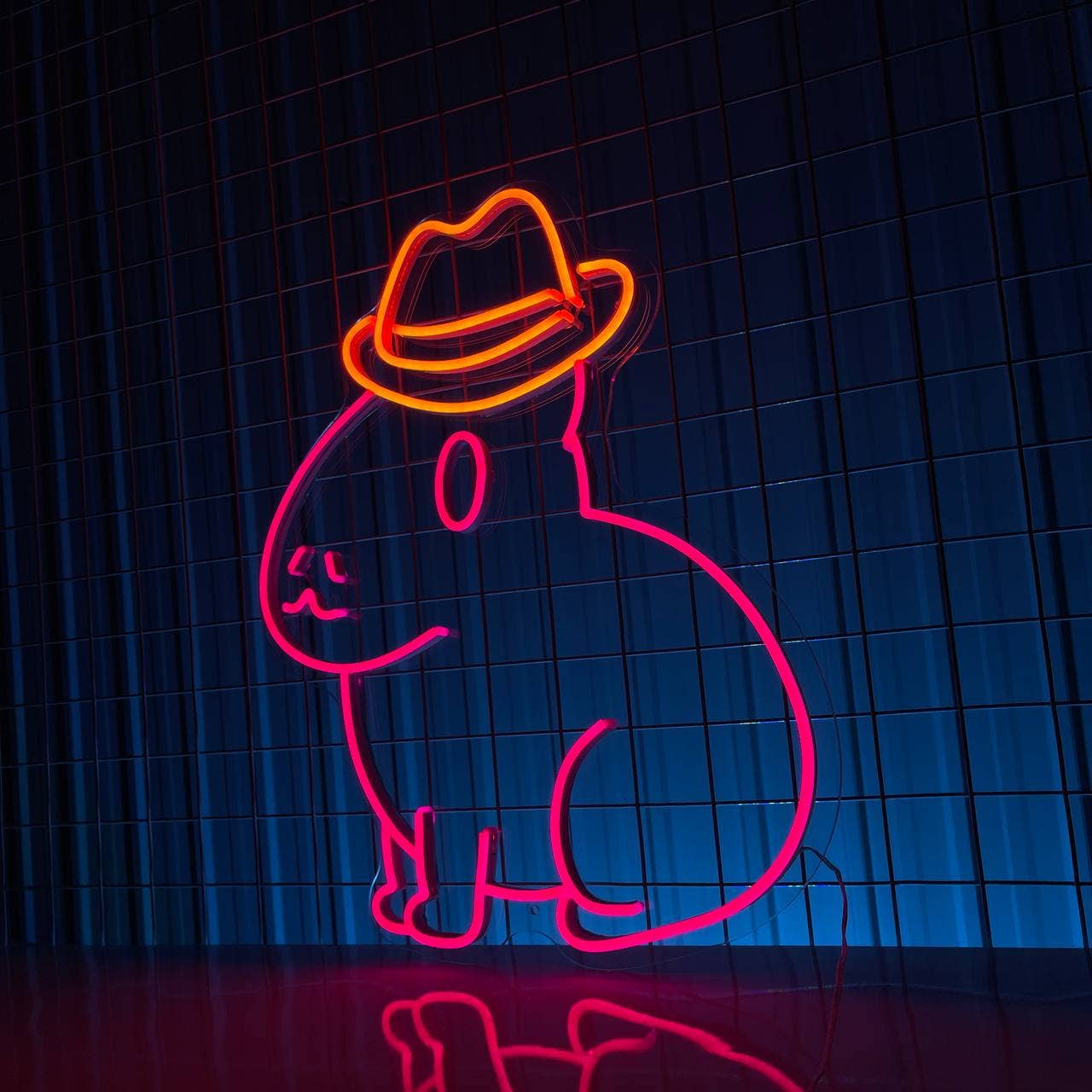 Rabbit Neon Sign Animal Wall Art Decor
