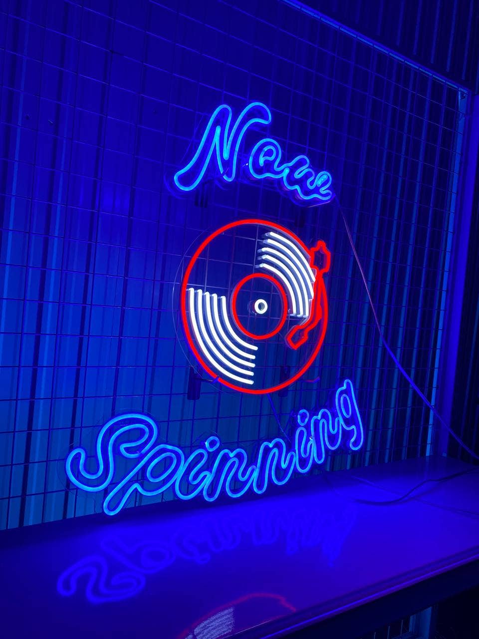 New Spinning Vinyl Record Neon Sign Studio Decor
