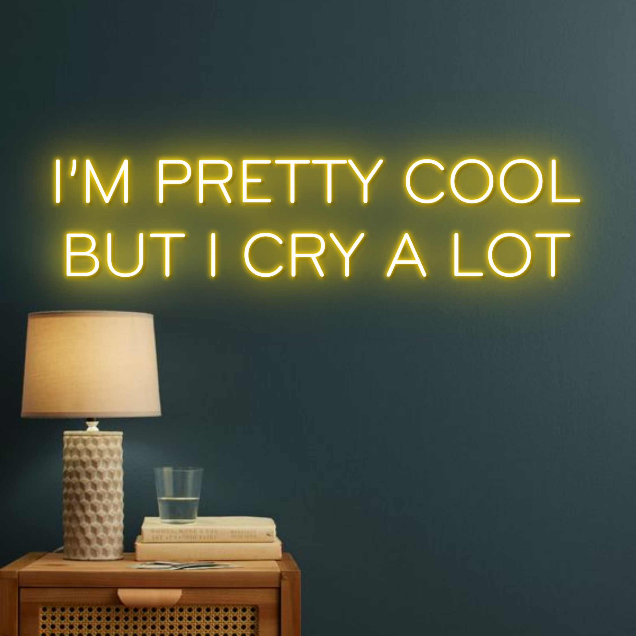 I'm Pretty Cool Neon Sign Long-lasting Wall Art Light Decor
