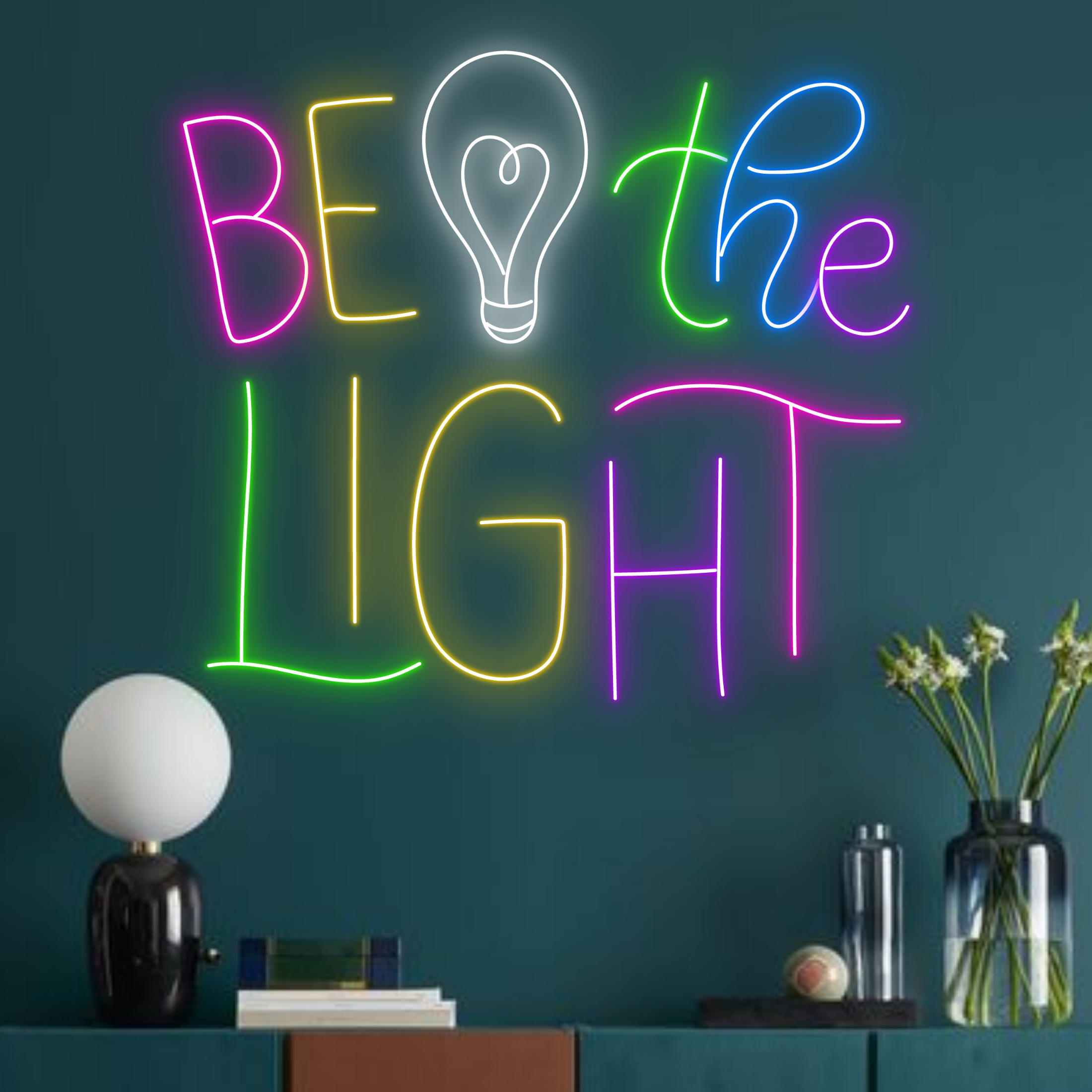 Be You Not Them Quote Neon Sign