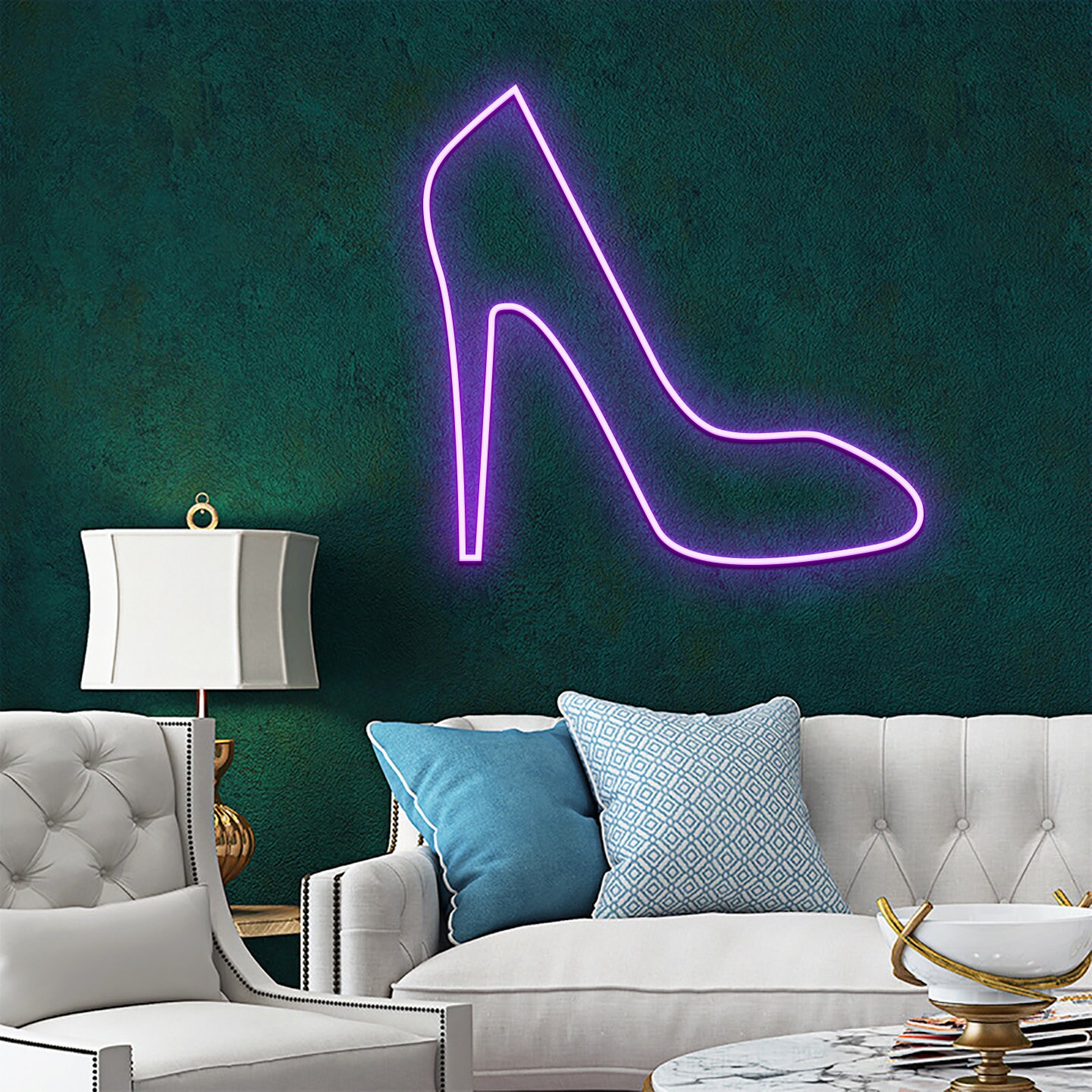 Highheels Woman Shoes Shop Boutique Neon Sign
