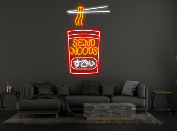 Send Noods Neon Sign Japanese Food Neon Sign