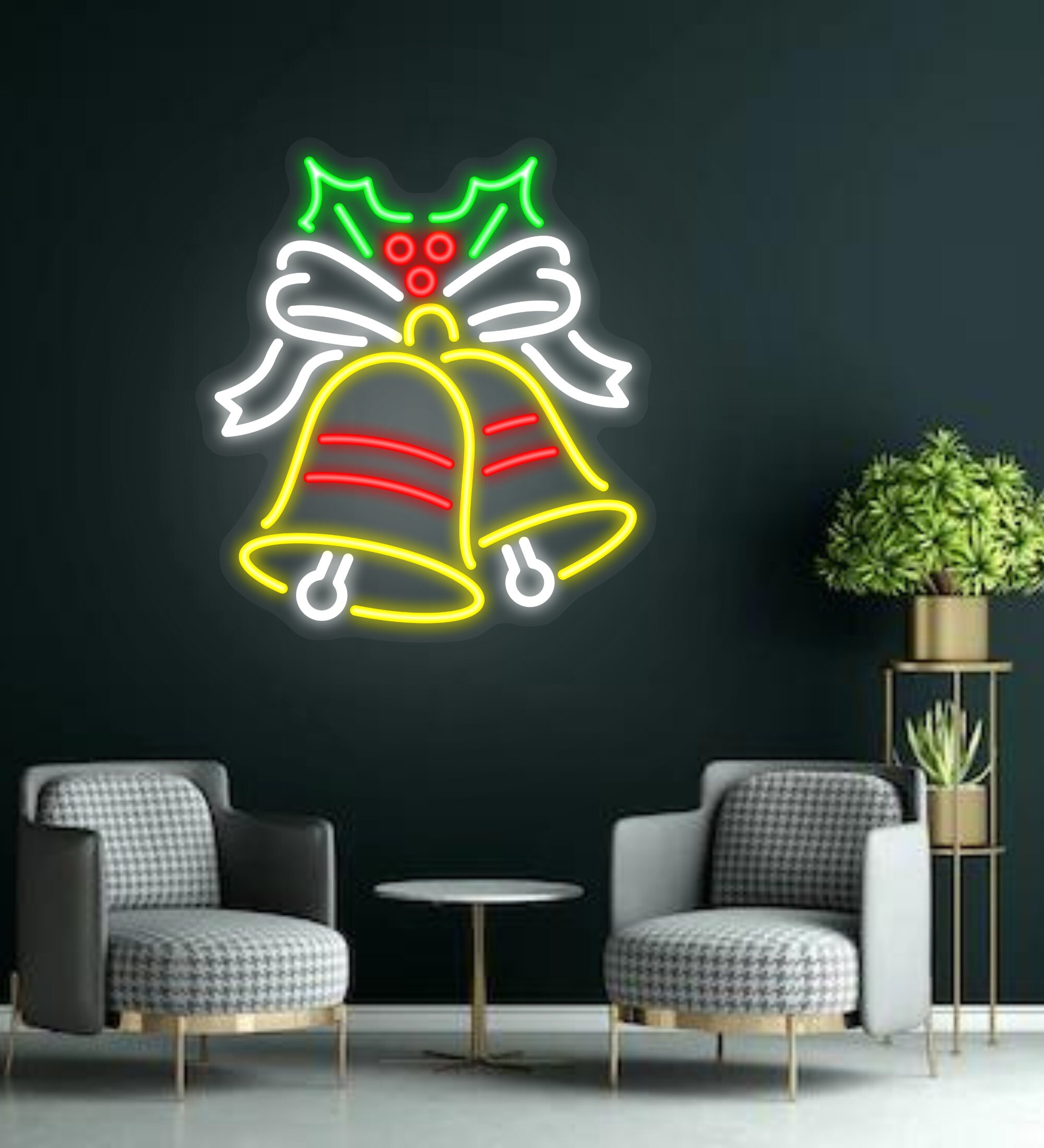 Bell Holly Neon Sign