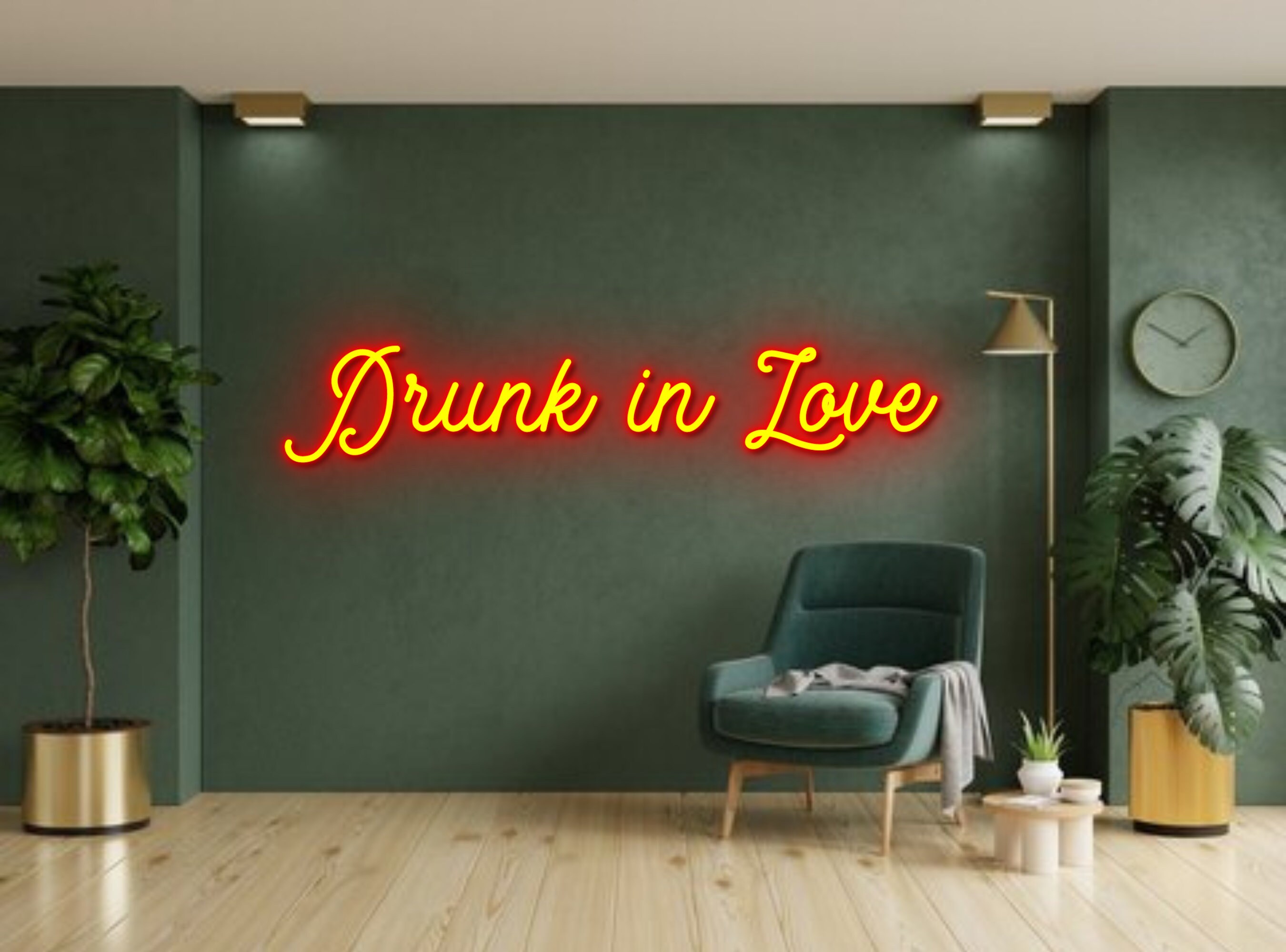 Drunk In Love Neon Sign Beer Wall Decor