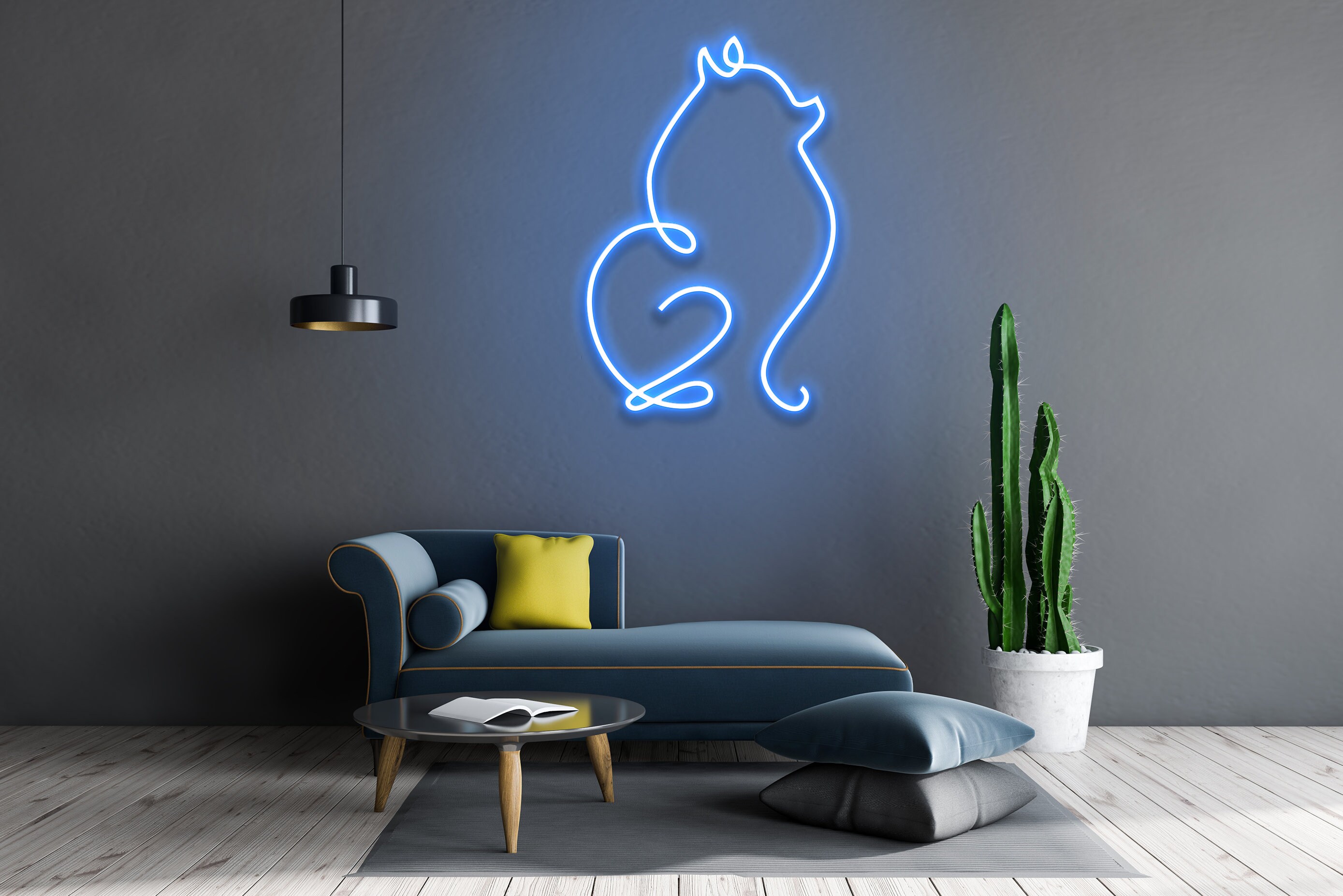 Pomeranian Dog Neon Sign