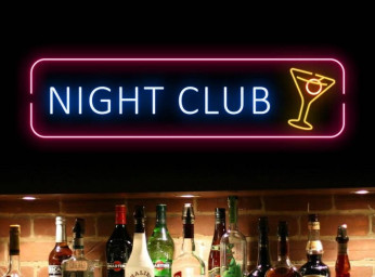 Night Club Cocktails Bar Neon Signs Bar Pub Signboard